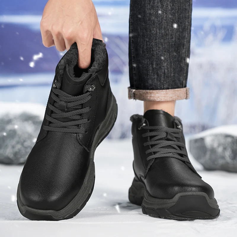 High Top Men's Boots New Warm Plush Snow Boots Hiking Boots Men's Winter Casual Sneakers Plus Size Outdoor Anti-Slip Ankle Boots
High Top Men's Boots New Warm Plush Snow Boots Hiking Boots Men's Winter Casual Sneakers Plus Size Outdoor Anti-Slip Ankle Boots