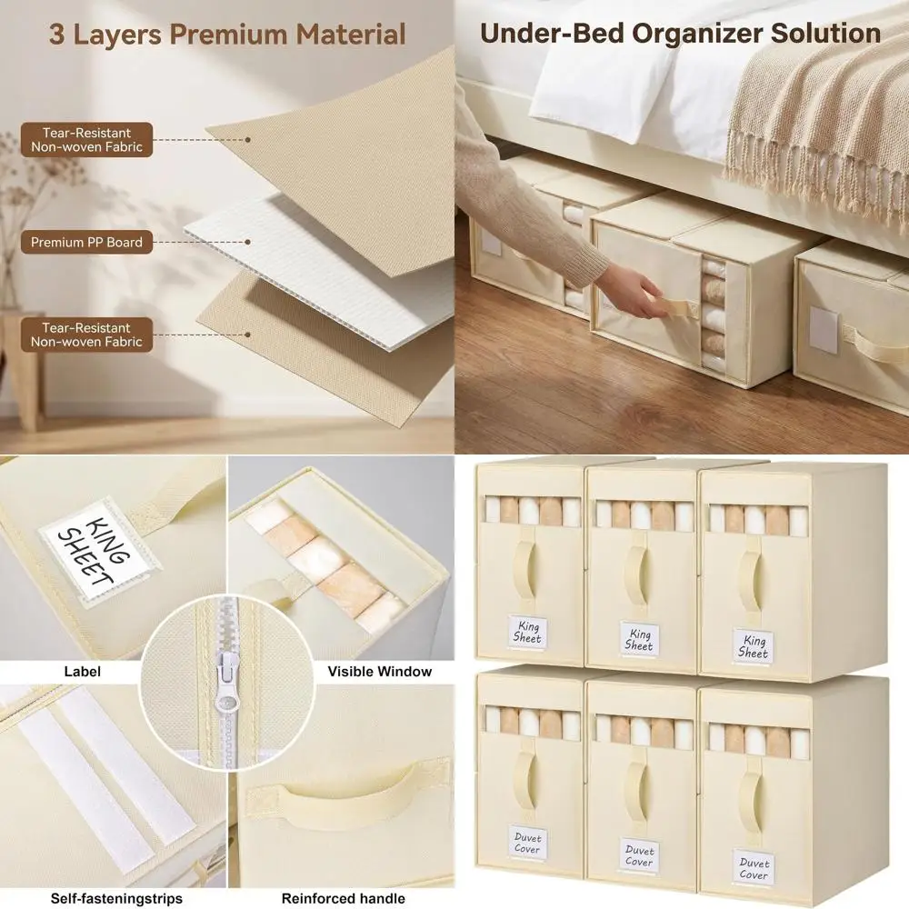 Органайзеры для постельного белья King & Queen Size - Большие коробки для хранения постельного белья, одеял и пододеяльников
Органайзеры для постельного белья King & Queen Size - Большие коробки для хранения постельного белья, одеял и пододеяльников