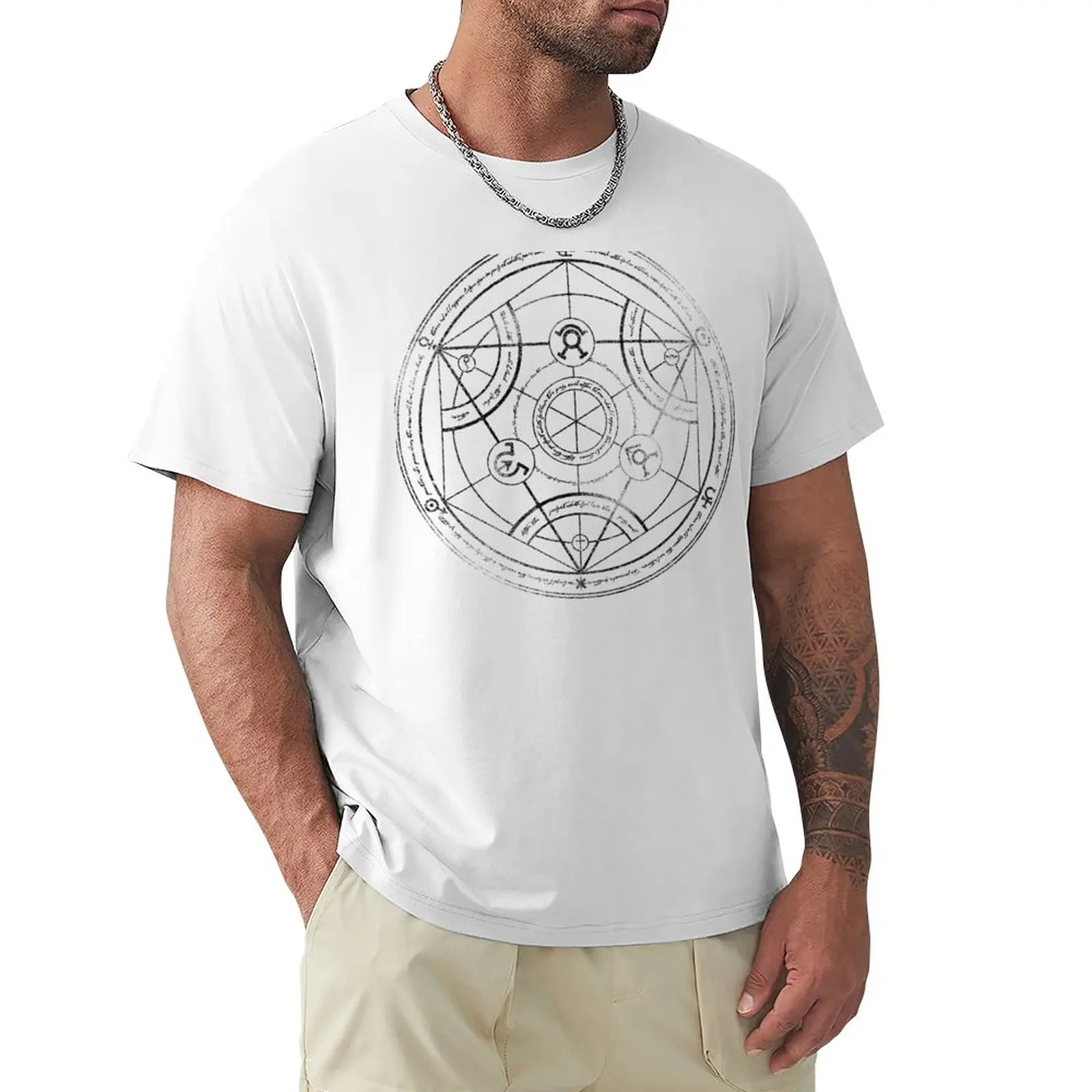 Human transmutation circle - charcoal T-Shirt heavyweight t shirts animal print shirt for boys mens graphic t-shirts
Human transmutation circle - charcoal T-Shirt heavyweight t shirts animal print shirt for boys mens graphic t-shirts