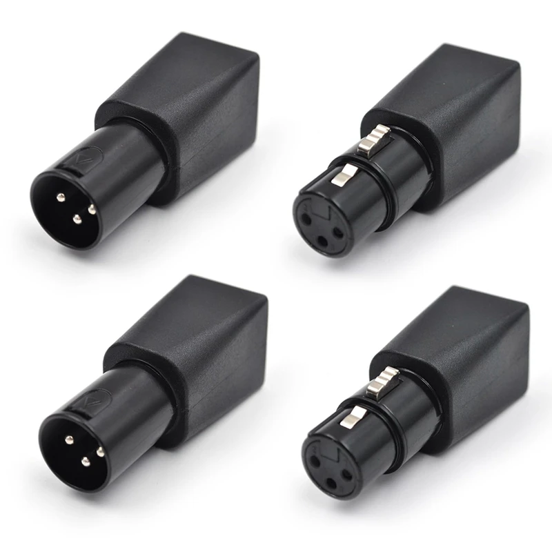 4Pcs DMX To RJ45 Connector RJ45 Ethernet To 3 Pin XLR DMX Adapter 3-Pin XLR Female & Male Adapter For Audio Video
4Pcs DMX To RJ45 Connector RJ45 Ethernet To 3 Pin XLR DMX Adapter 3-Pin XLR Female & Male Adapter For Audio Video
