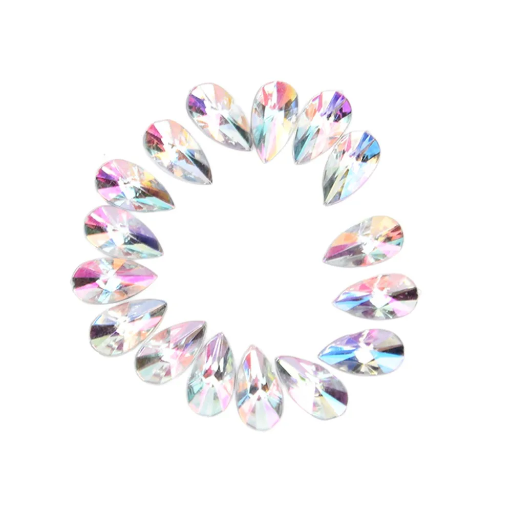 500pcs 8x13MM Drop Shaped Rhinestones Acrylic White AB Flat Back Rhinestones Clear Flat Back Without Hole Teardrop Rhinestones
500pcs 8x13MM Drop Shaped Rhinestones Acrylic White AB Flat Back Rhinestones Clear Flat Back Without Hole Teardrop Rhinestones