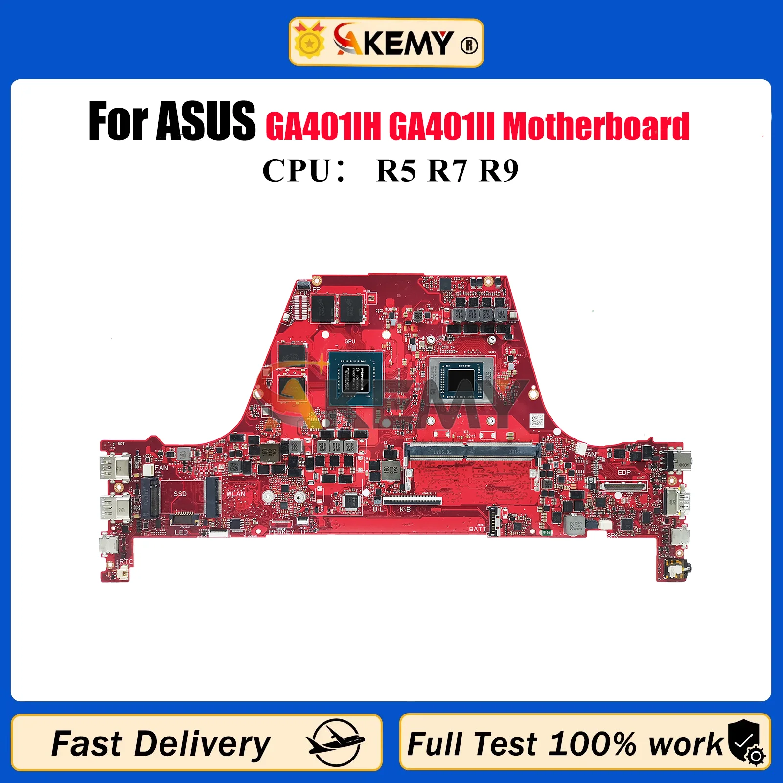 GA401IH Laptop Motherboard For ASUS ROG Zephyrus G14 GA401I GA401IH GA401II Notebook Mainboard With R5 R7 R9 CPU 115% tests OK
GA401IH Laptop Motherboard For ASUS ROG Zephyrus G14 GA401I GA401IH GA401II Notebook Mainboard With R5 R7 R9 CPU 115% tests OK