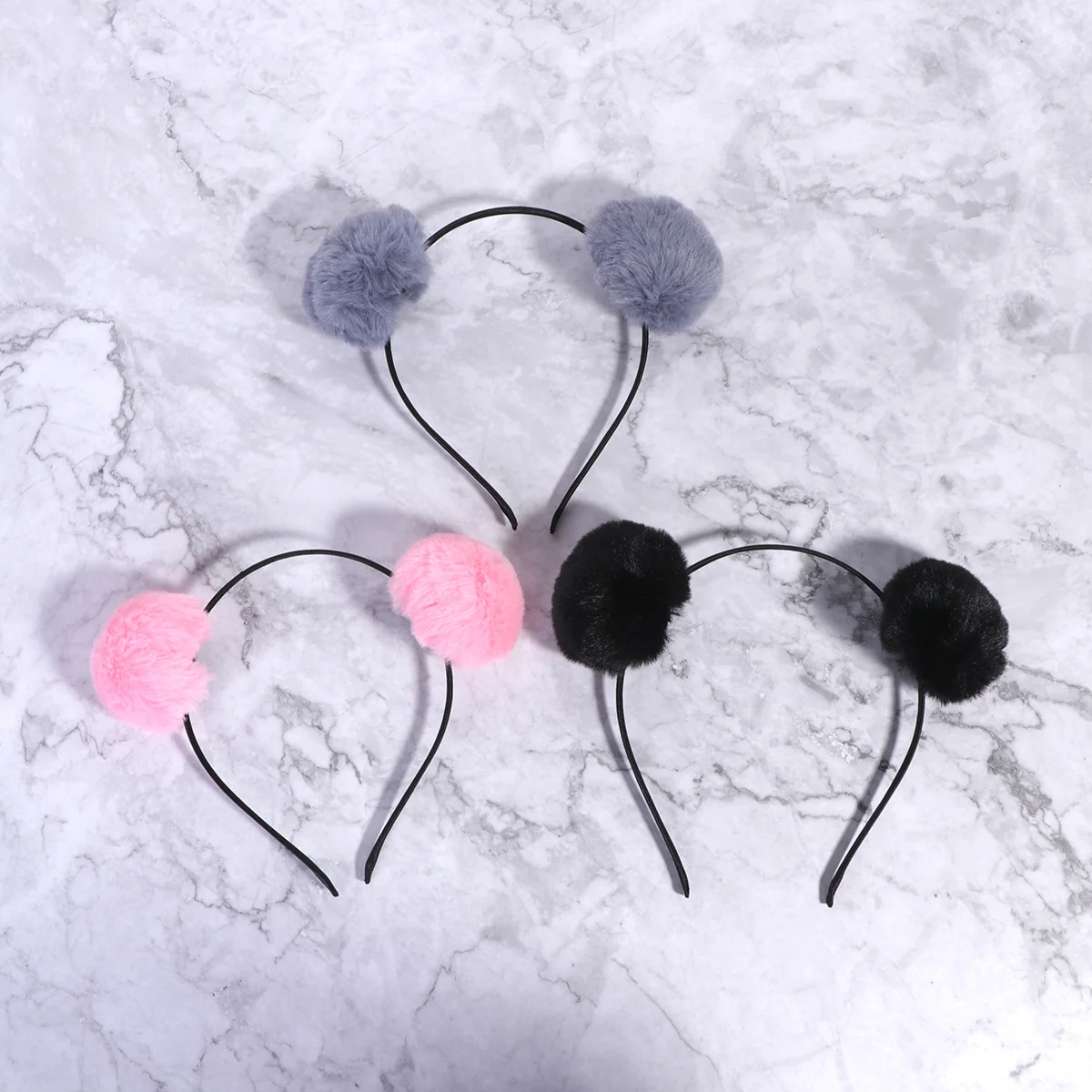 3pcs Fluffy Headbands Double Plush Balls Hair Hoops Adorable Accessories Black Grey Soft Material Elastic Unique Daily
3pcs Fluffy Headbands Double Plush Balls Hair Hoops Adorable Accessories Black Grey Soft Material Elastic Unique Daily