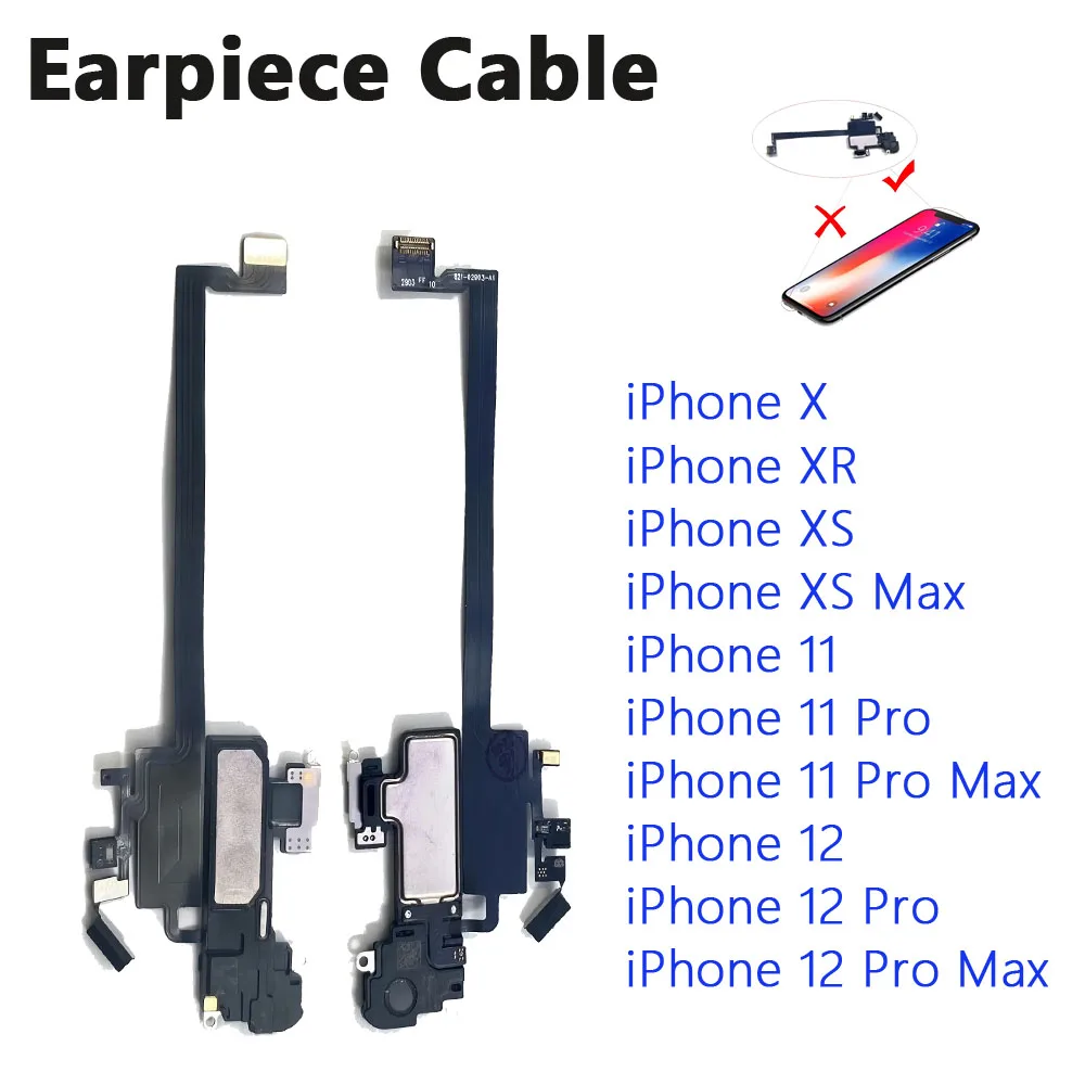 New Proximity Light Sensor Flex For Iphone X XR XS Max 11 12 Pro Max MIni Ear Speaker Earpiece Earphone Flex Cable
New Proximity Light Sensor Flex For Iphone X XR XS Max 11 12 Pro Max MIni Ear Speaker Earpiece Earphone Flex Cable