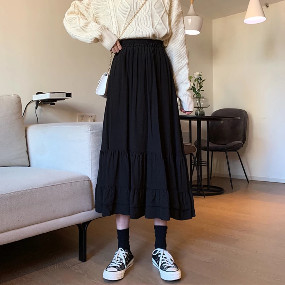 Fairy Style Skirt High Waist Skirt Daily Casual Daily Wear Mid Length Style Slightly Elastic Fabric Solid Color Pattern
Fairy Style Skirt High Waist Skirt Daily Casual Daily Wear Mid Length Style Slightly Elastic Fabric Solid Color Pattern