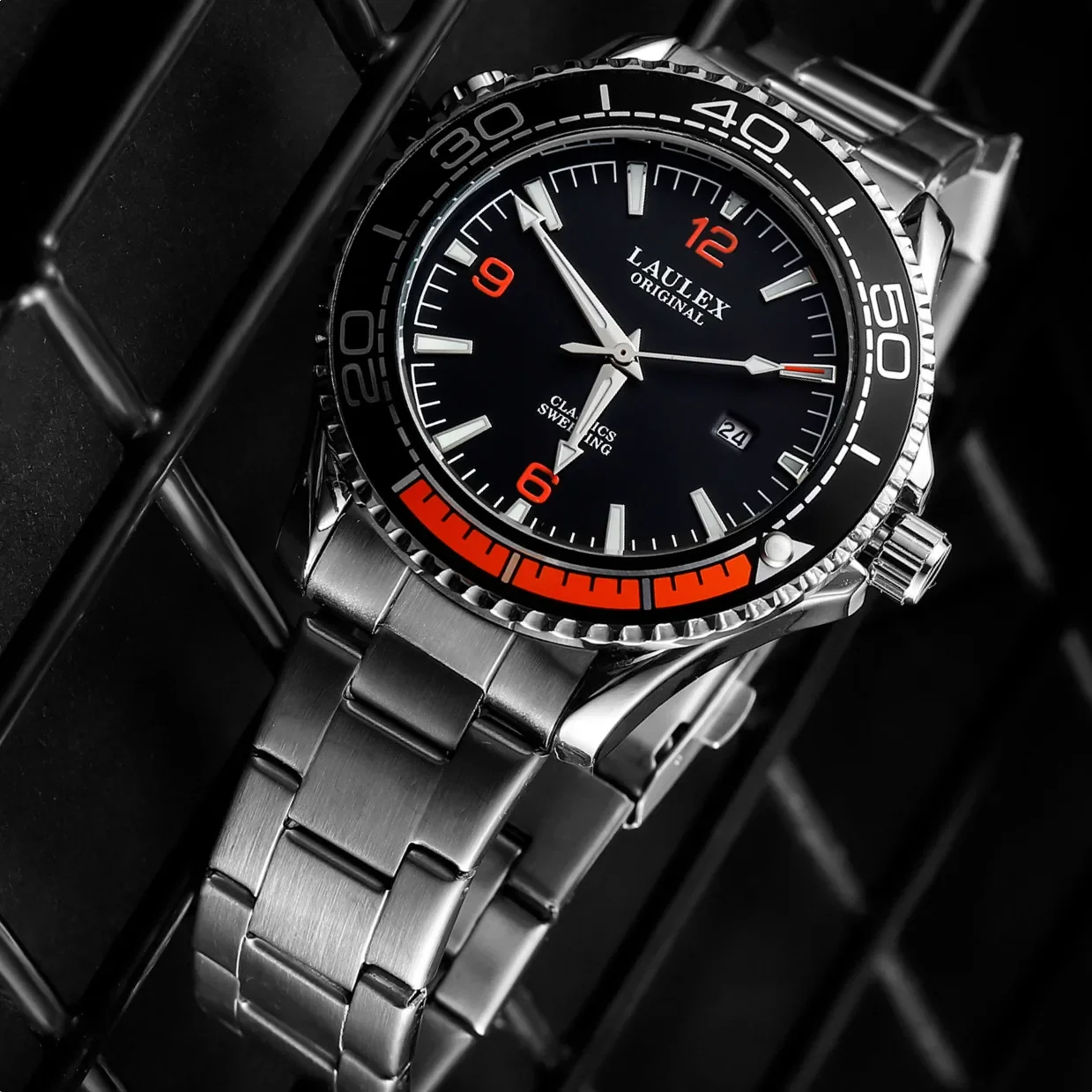 LAULEX Genuine Luxury Haima Series Fully Automatic Second Sweeping Imported Quartz Movement with Calendar Quartz Watch Case
LAULEX Genuine Luxury Haima Series Fully Automatic Second Sweeping Imported Quartz Movement with Calendar Quartz Watch Case