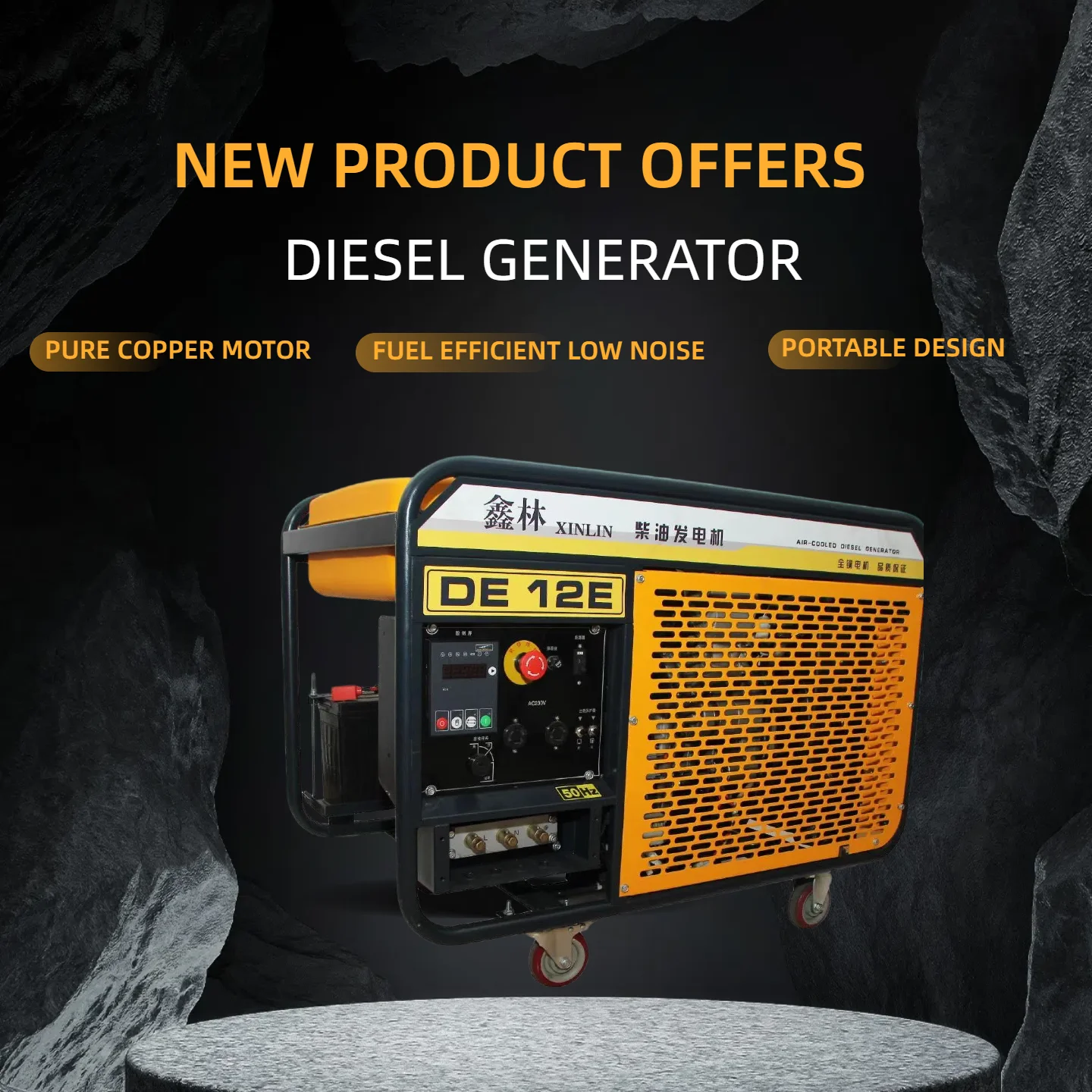 Ready-to-use Add to Diesla Quiet Lightweight Generator Emergency Power Supply Suitable for Household Electricity Genset
Ready-to-use Add to Diesla Quiet Lightweight Generator Emergency Power Supply Suitable for Household Electricity Genset