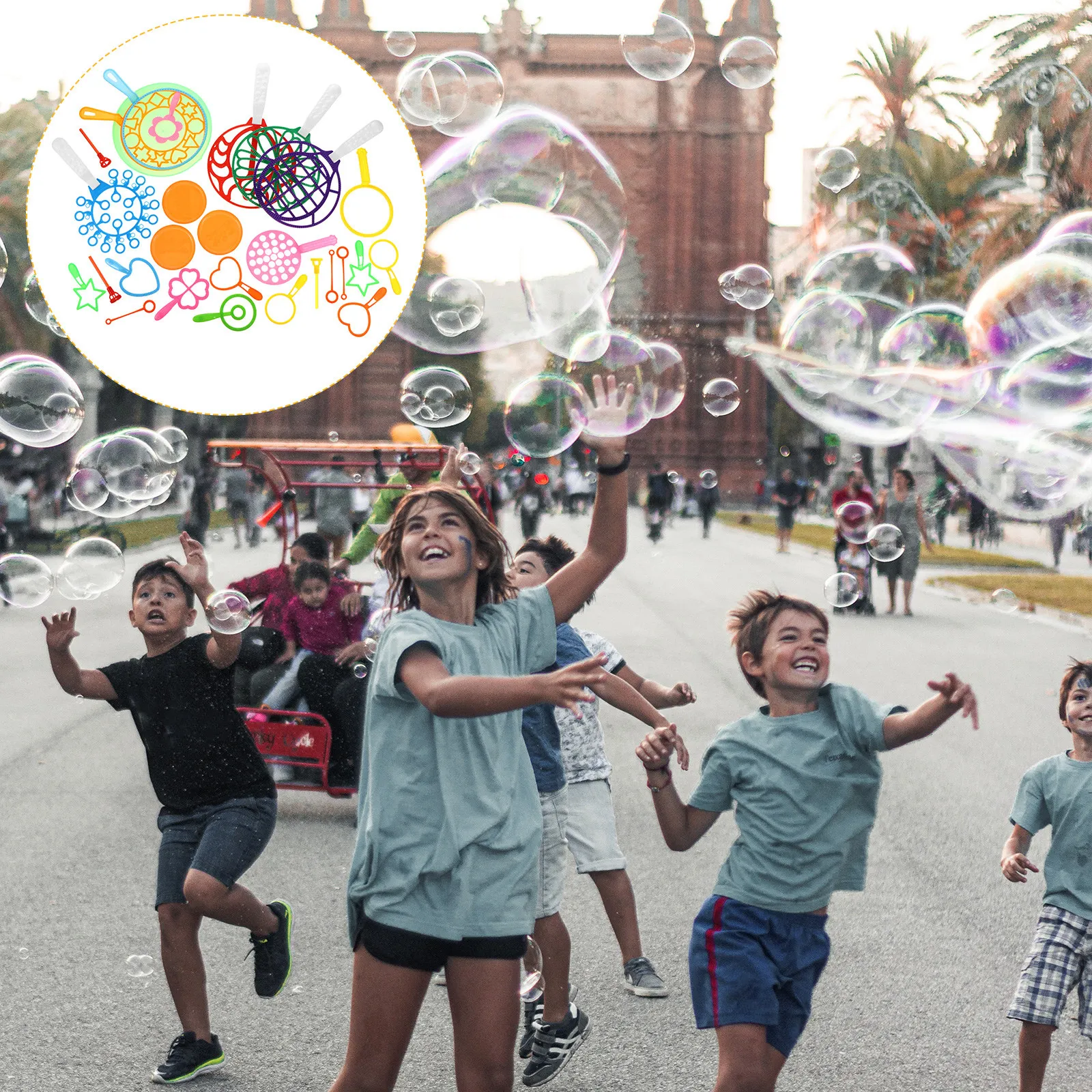 28Pcs Bubble Wands Bulk Set Multiple Rainbow Bubbles At Once Safe Kid Friendly Bubble Tools for Park Garden Pool Birthday Fun
28Pcs Bubble Wands Bulk Set Multiple Rainbow Bubbles At Once Safe Kid Friendly Bubble Tools for Park Garden Pool Birthday Fun