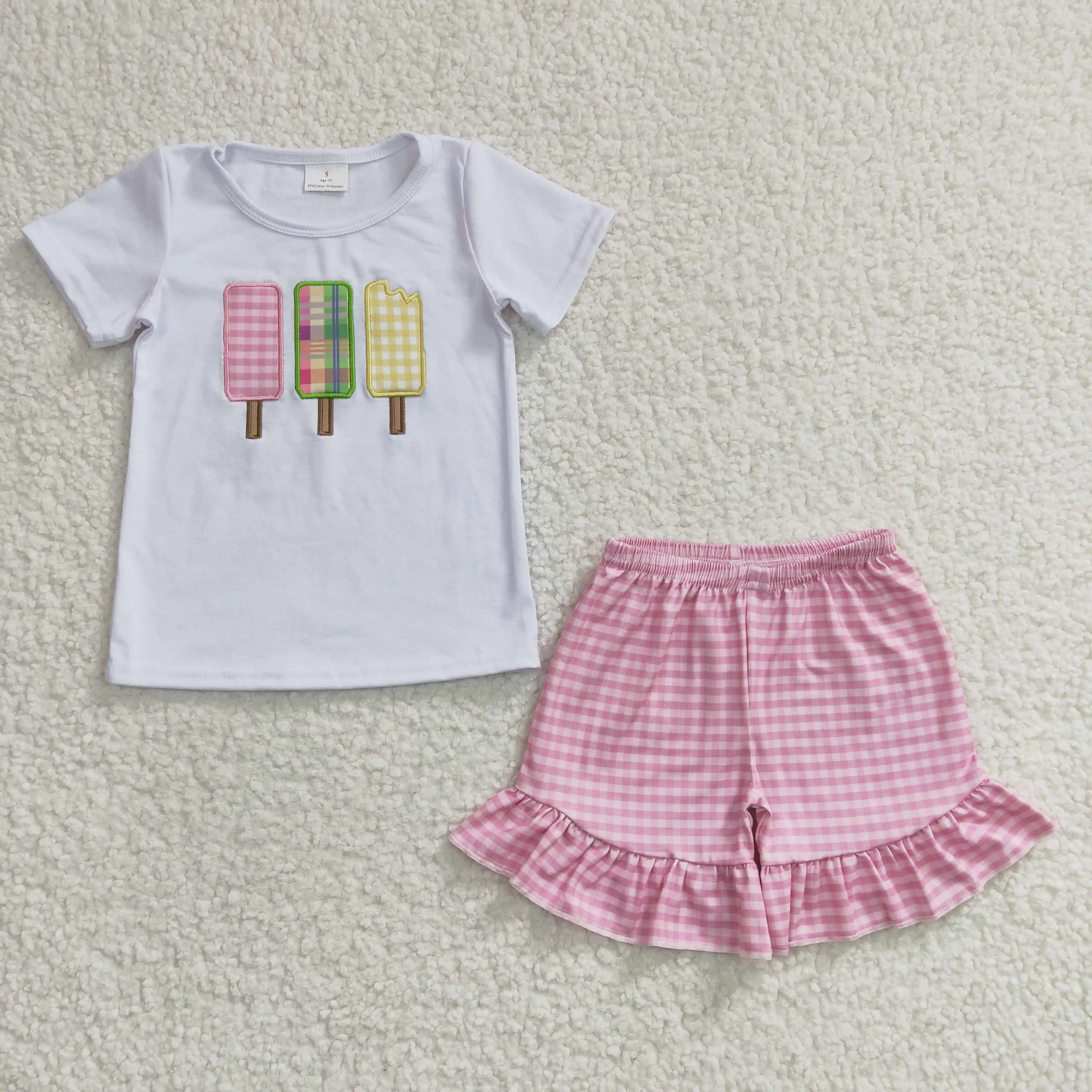 2023 New Update RTS Embroidery Girls Summer Shorts Sets Little Children Boutique Clothes Kids Baby Popsicle Outfits
2023 New Update RTS Embroidery Girls Summer Shorts Sets Little Children Boutique Clothes Kids Baby Popsicle Outfits
