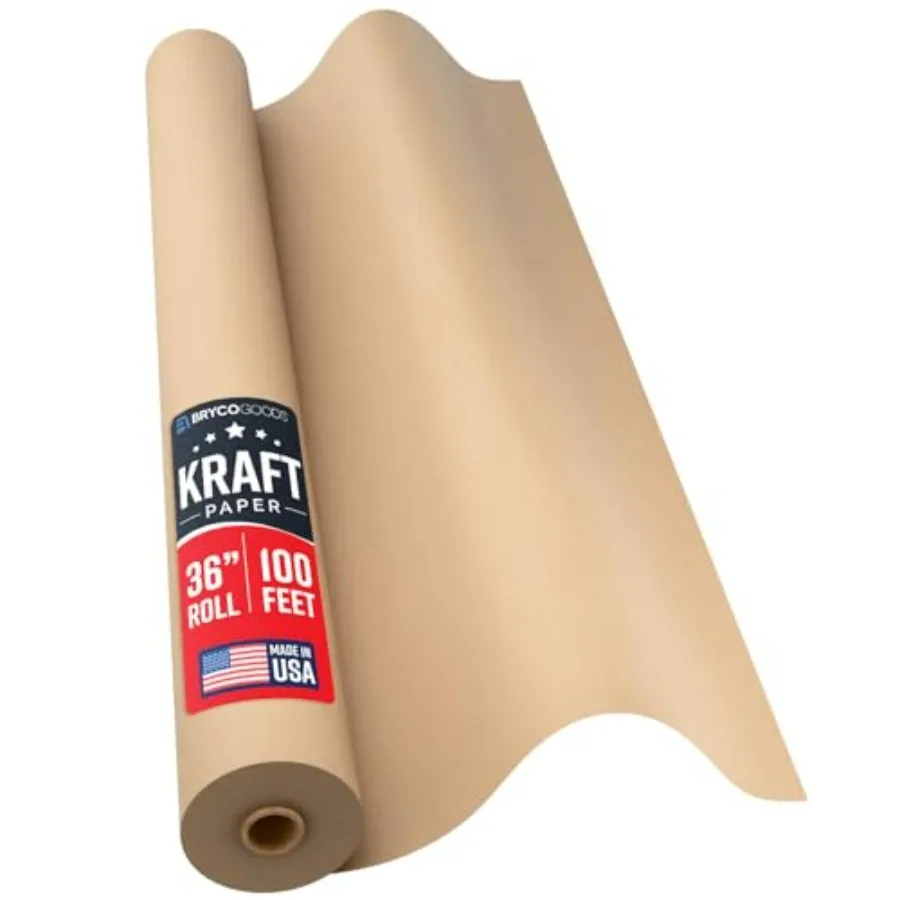 Large Kraft Paper Roll - 1200" 100 ft - Made in USA - Ideal for Gift Wrapping, Packing, Moving, Postal, Shipping, Parcel, Wall
Large Kraft Paper Roll - 1200" 100 ft - Made in USA - Ideal for Gift Wrapping, Packing, Moving, Postal, Shipping, Parcel, Wall
