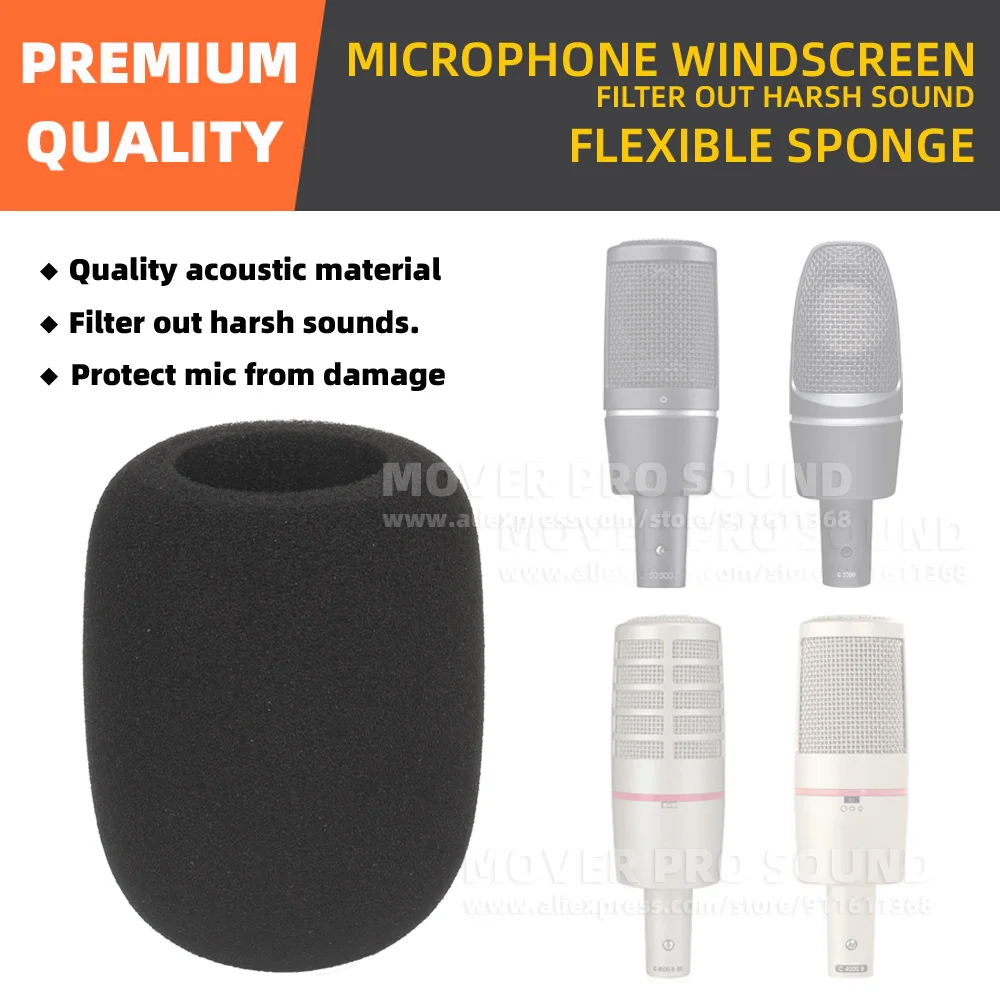 Windproof Dustproof Microphone Cover For AKG C 4500 C4500B-BC 2000B 3000B 4000B Windshield Pop Filter Sponge Mic Windscreen
Windproof Dustproof Microphone Cover For AKG C 4500 C4500B-BC 2000B 3000B 4000B Windshield Pop Filter Sponge Mic Windscreen