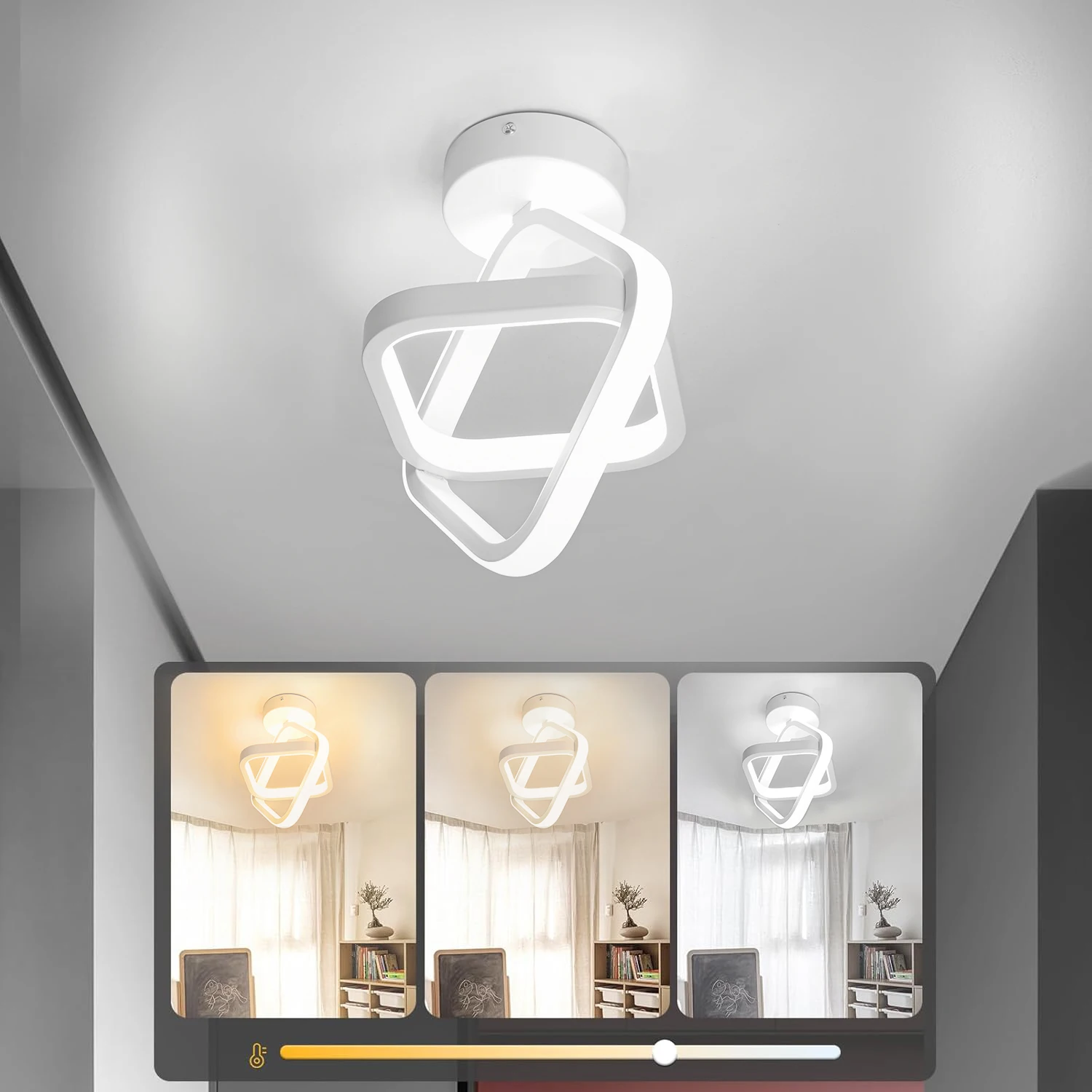 Светодиодные потолочные светильники для прохода, современная люстра, трехцветная лампа, минималистичные лампы для спальни, установка поверхности, столовая
Светодиодные потолочные светильники для прохода, современная люстра, трехцветная лампа, минималистичные лампы для спальни, установка поверхности, столовая