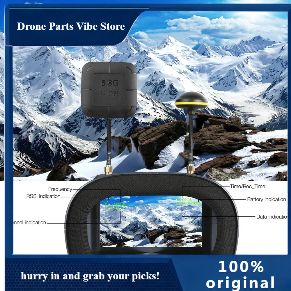 FySoloGood EV800D 5.8G 40CH 5 Inch 800*480 Video Headset HD DVR Diversity FPV Goggles With Battery For RC Model RC FPV Drone
FySoloGood EV800D 5.8G 40CH 5 Inch 800*480 Video Headset HD DVR Diversity FPV Goggles With Battery For RC Model RC FPV Drone