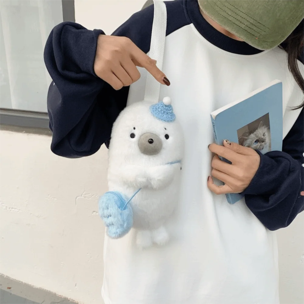 Portable Soft Seal Shoulder Pouch Adorable Adjustable Straps Cartoon Seal Handbag PP Cotton Lightweight Crossbody Bag Students
Portable Soft Seal Shoulder Pouch Adorable Adjustable Straps Cartoon Seal Handbag PP Cotton Lightweight Crossbody Bag Students
