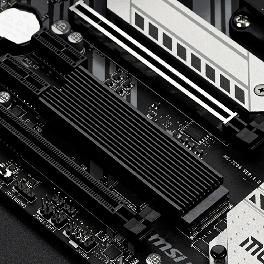 Heat Cooler Radiator with Thermal Pad M.2 NVMe Heat Cooler Aluminum Alloy Heat-resistance Computer Accessories for M.2 2280
Heat Cooler Radiator with Thermal Pad M.2 NVMe Heat Cooler Aluminum Alloy Heat-resistance Computer Accessories for M.2 2280