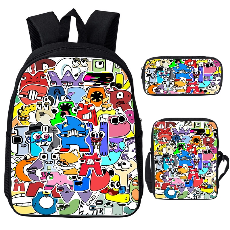 3pcs/set Alphabet Lore Letter Legend Backpack for Boys Girls Cartoon Anime Backpacks Children School Bags Bookbag Travel Daypack
3pcs/set Alphabet Lore Letter Legend Backpack for Boys Girls Cartoon Anime Backpacks Children School Bags Bookbag Travel Daypack
