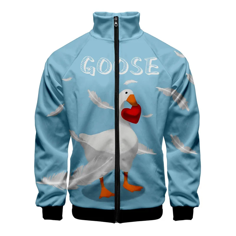 Fashion 3d Printed Animal Goose Jacket For Men Kids Cartoon Pattern Long Sleeves Coat Spring Autumn Street Tops Zipper Jackets
Fashion 3d Printed Animal Goose Jacket For Men Kids Cartoon Pattern Long Sleeves Coat Spring Autumn Street Tops Zipper Jackets