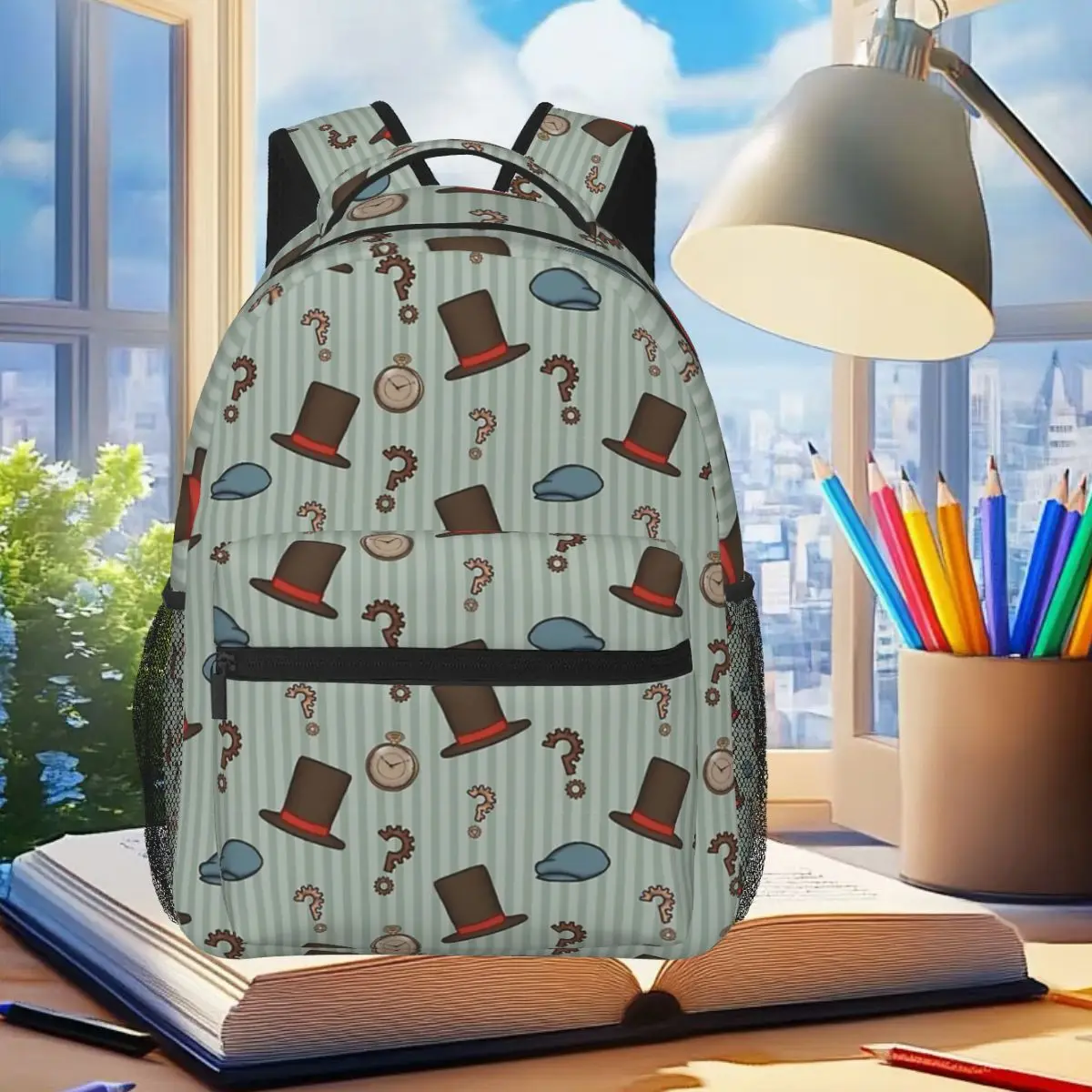 Professor Layton Repeated Pattern (Green) Backpack Student Boys Girls BookBag Children School Bag Computer Shoulder Bags
Professor Layton Repeated Pattern (Green) Backpack Student Boys Girls BookBag Children School Bag Computer Shoulder Bags