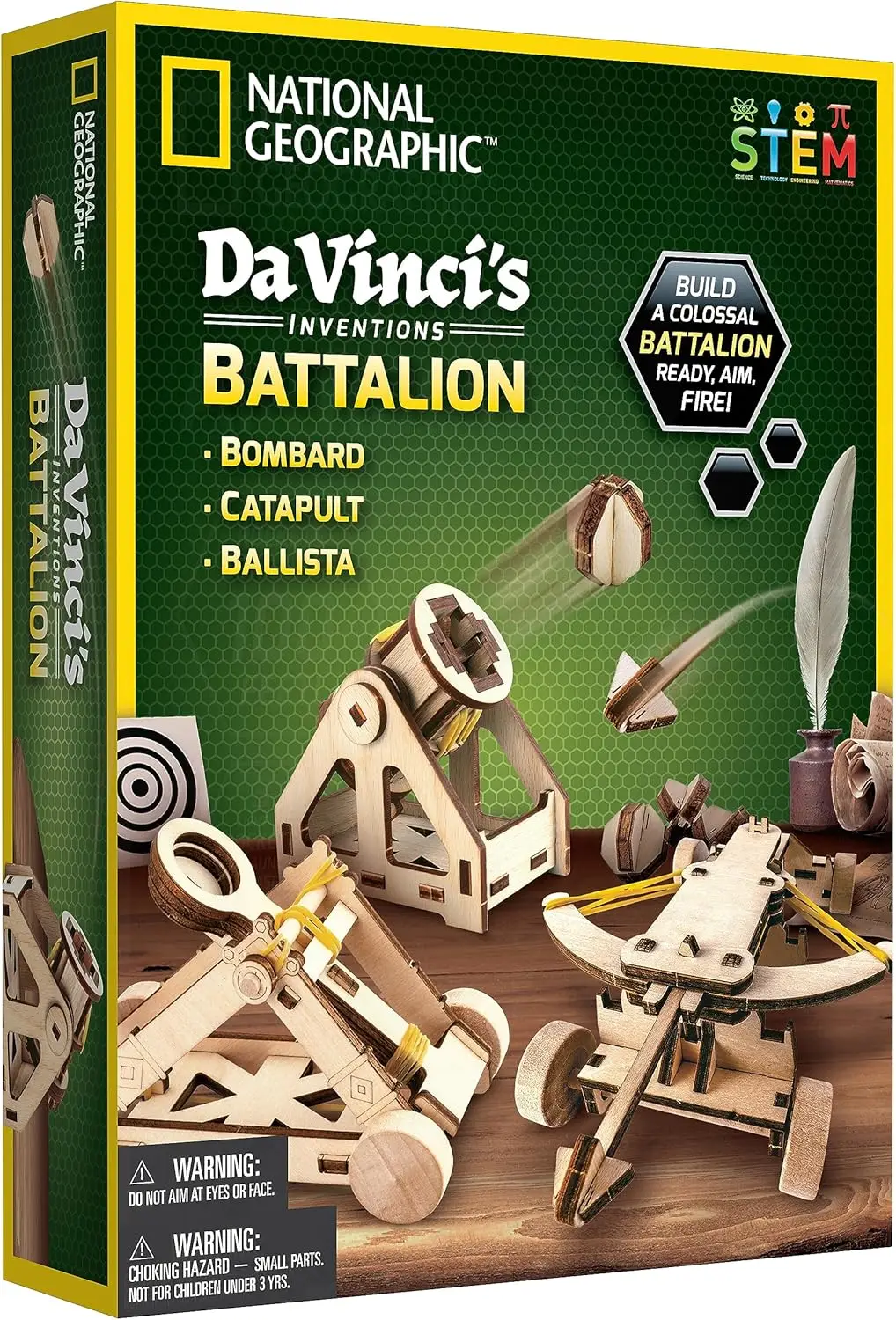 Da Vinci Catapult Model Kit for Kids - 3D Wooden Building Toy with STEM Learning, Functional Projectile Launcher
Da Vinci Catapult Model Kit for Kids - 3D Wooden Building Toy with STEM Learning, Functional Projectile Launcher