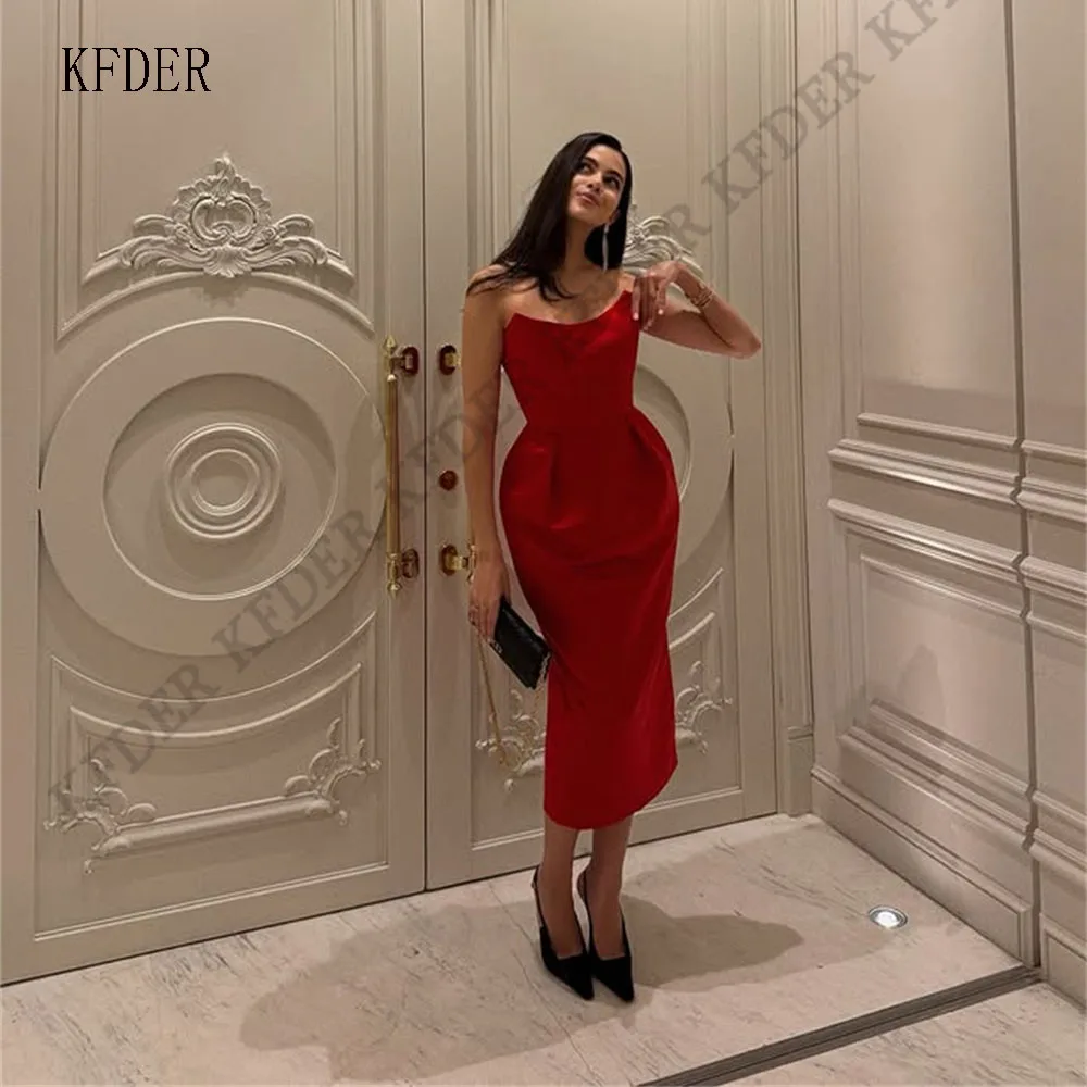 Luxury Red Strapless Short Prom Dress Elegant Sleeveless Party Gowns Tea Length Satin Daily Formal Occassion Dress Customized
Luxury Red Strapless Short Prom Dress Elegant Sleeveless Party Gowns Tea Length Satin Daily Formal Occassion Dress Customized