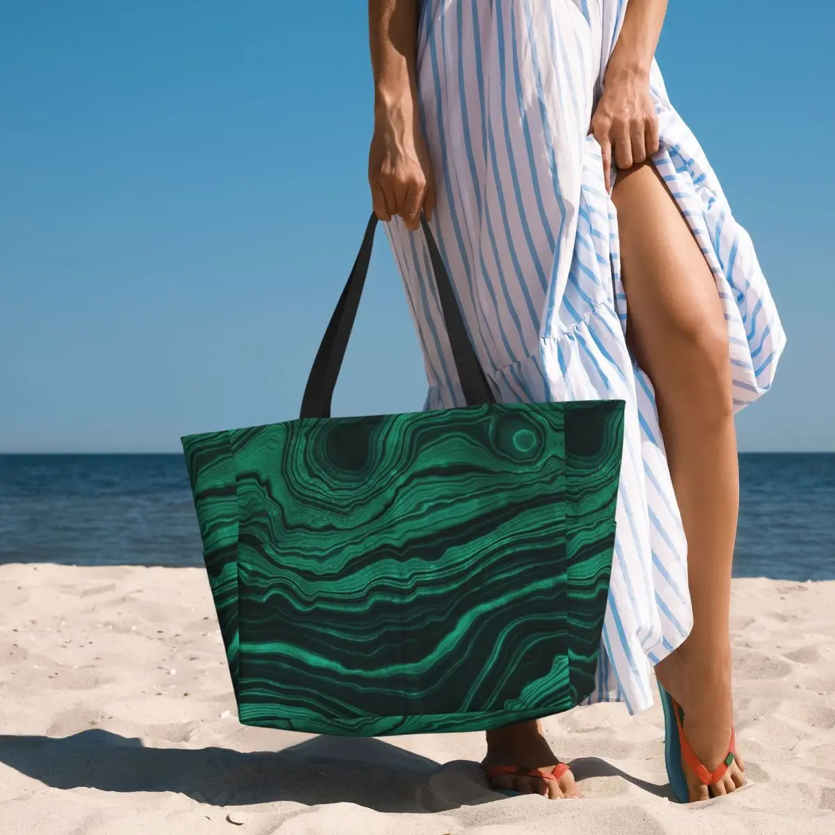 Faux Malachite Green Marble With Light Veins Beach Tote Bag Sport Gym Yoga Duffle Large Tote Bag Women Travel Bag Fitness bag
Faux Malachite Green Marble With Light Veins Beach Tote Bag Sport Gym Yoga Duffle Large Tote Bag Women Travel Bag Fitness bag