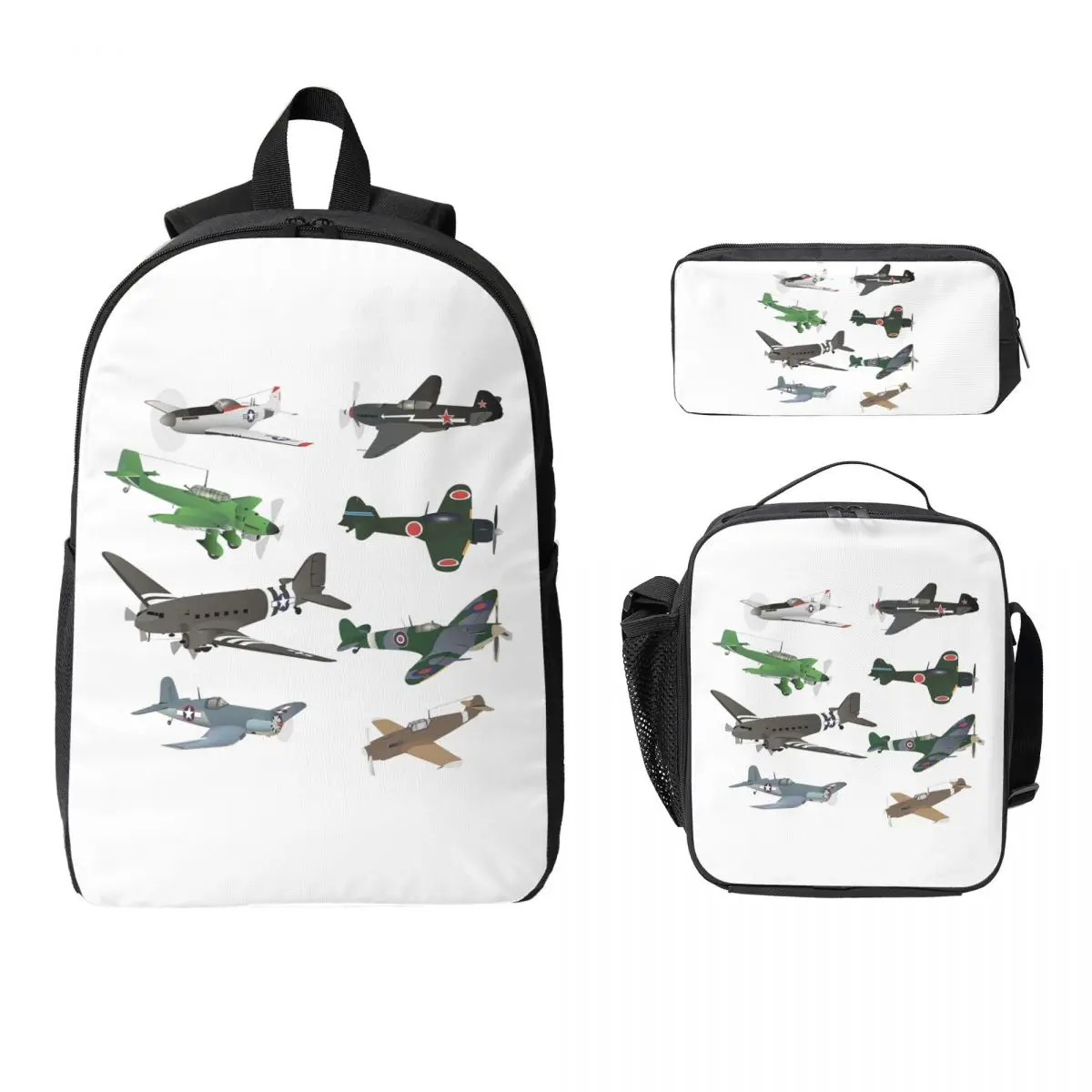 Multiple WW2 Airplanes Backpack Boys Girls BookBag School Bag Computer Shoulder Bags 3ps Insulated Lunch Bag Pencil Case
Multiple WW2 Airplanes Backpack Boys Girls BookBag School Bag Computer Shoulder Bags 3ps Insulated Lunch Bag Pencil Case