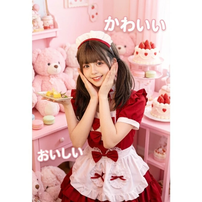 Japanese Soft Maid Cosplay Costume Pink Ruffled Lace Apron Dress Kawaii Lolita Full Set For Themed Party Role Playing Wear
Japanese Soft Maid Cosplay Costume Pink Ruffled Lace Apron Dress Kawaii Lolita Full Set For Themed Party Role Playing Wear