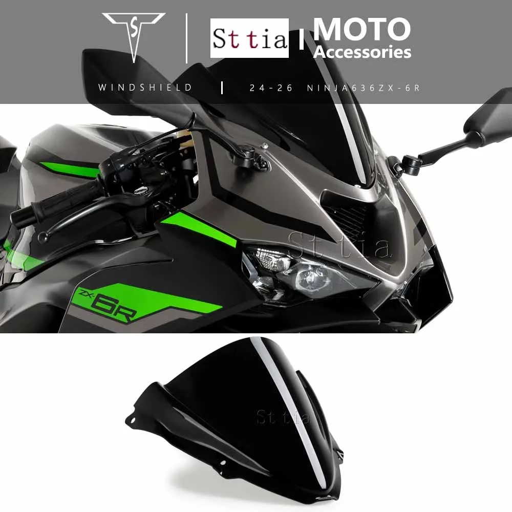 For Kawasaki Ninja ZX-6R 2024-2026 WindScreen Windshield Viser VIsor Screen Deflector Motorcycle Accessorie ZX 6R ZX6R NINJA
For Kawasaki Ninja ZX-6R 2024-2026 WindScreen Windshield Viser VIsor Screen Deflector Motorcycle Accessorie ZX 6R ZX6R NINJA