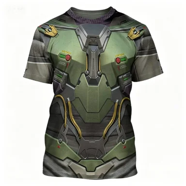 2026 Popular Tactical Mecha Printed Pattern T-shirt with Contrasting Colors Trendy Casual Top
2026 Popular Tactical Mecha Printed Pattern T-shirt with Contrasting Colors Trendy Casual Top