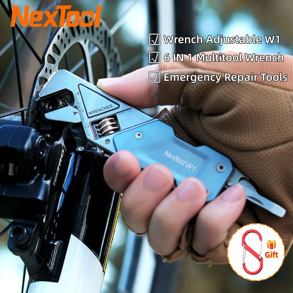 NexTool Adjustable Wrench W1 Multitool Wrench 6 In 1 EDC Pocket Tools Folding Screwdriver File Outdoor Bicycle Repair Hand Tools
NexTool Adjustable Wrench W1 Multitool Wrench 6 In 1 EDC Pocket Tools Folding Screwdriver File Outdoor Bicycle Repair Hand Tools