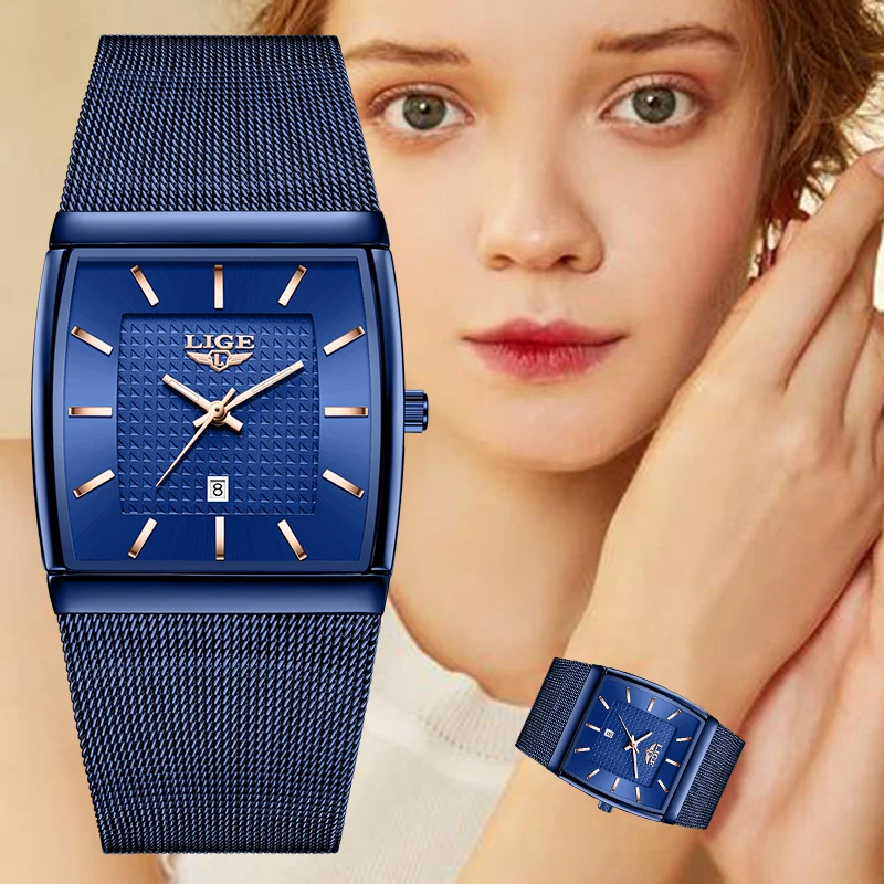 LIGE Women's wristwatch Elegant casual fashion watch Calendar Ladies luminous Waterproof quartz Luxury Watch women montre femme
LIGE Women's wristwatch Elegant casual fashion watch Calendar Ladies luminous Waterproof quartz Luxury Watch women montre femme