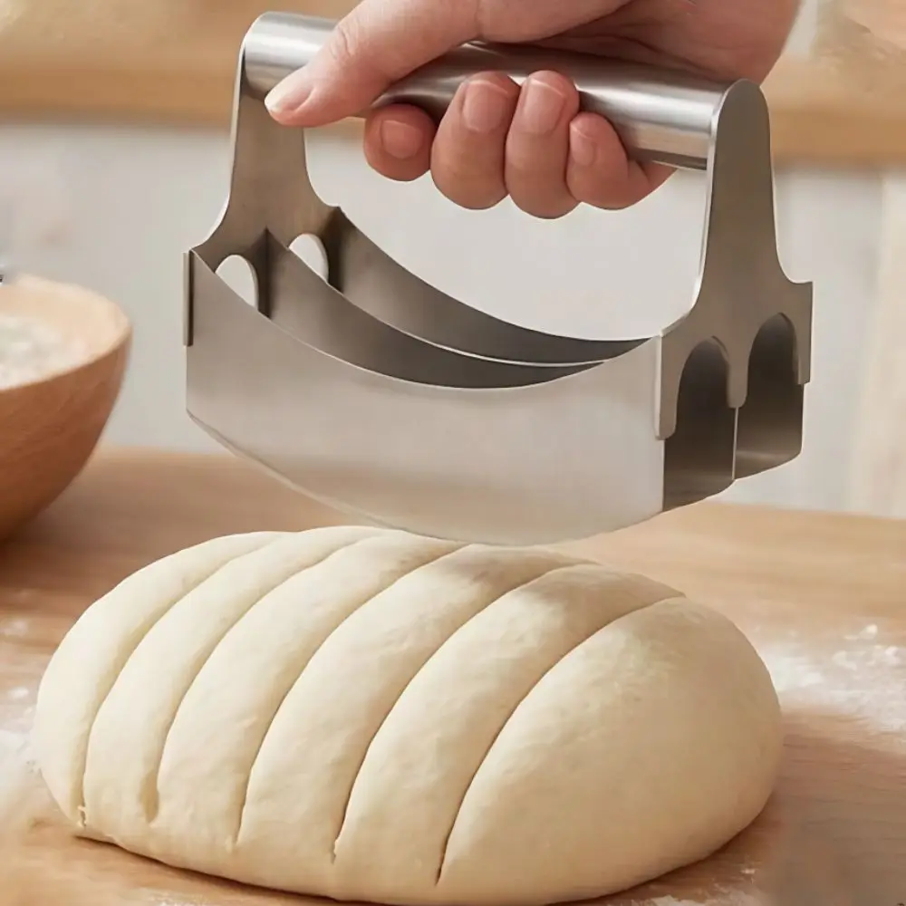 304 Stainless Steel Dough Cutter Comfortable Grip Handle Rust-proof Noodle Cutter Curved Edge Vegetable Chopper Salads
304 Stainless Steel Dough Cutter Comfortable Grip Handle Rust-proof Noodle Cutter Curved Edge Vegetable Chopper Salads