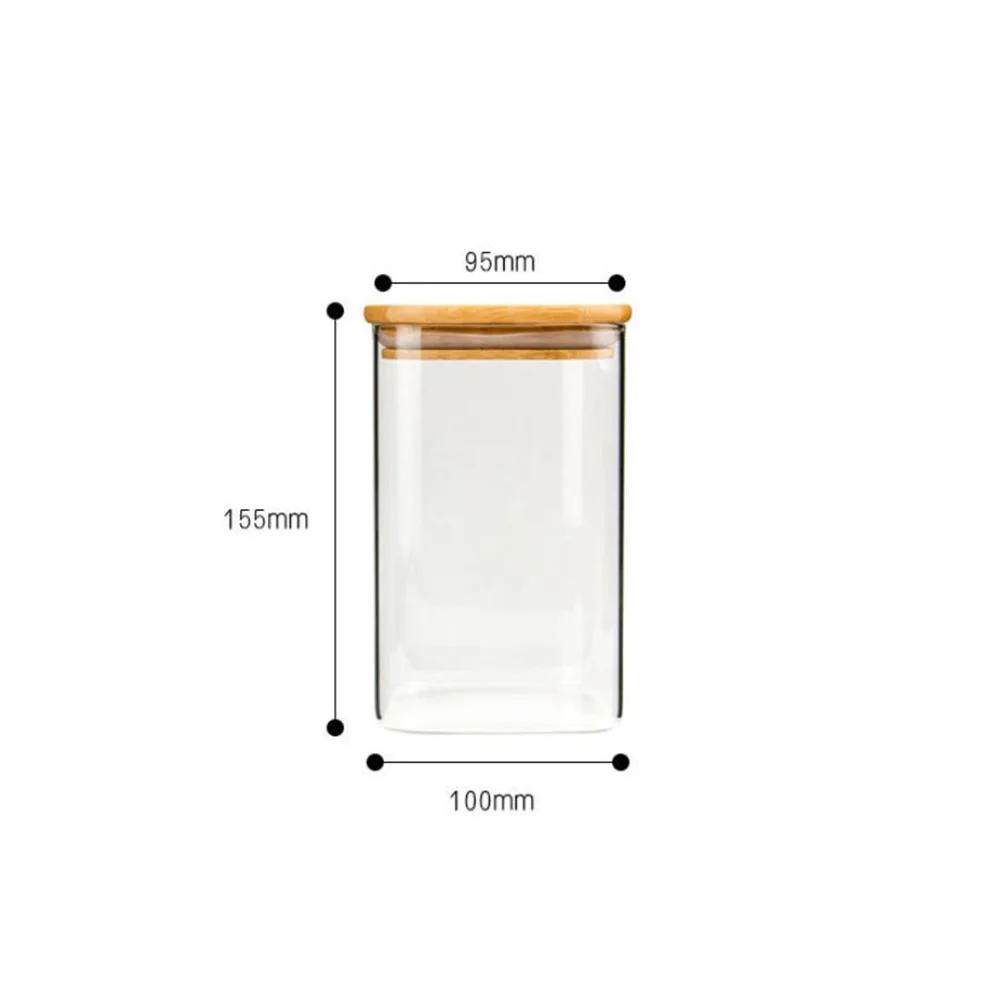 Sealed Glass Airtight Food Storage Jars Wooden Lid Glass Containers Clear High Grade Wide Mouth Canisters
Sealed Glass Airtight Food Storage Jars Wooden Lid Glass Containers Clear High Grade Wide Mouth Canisters