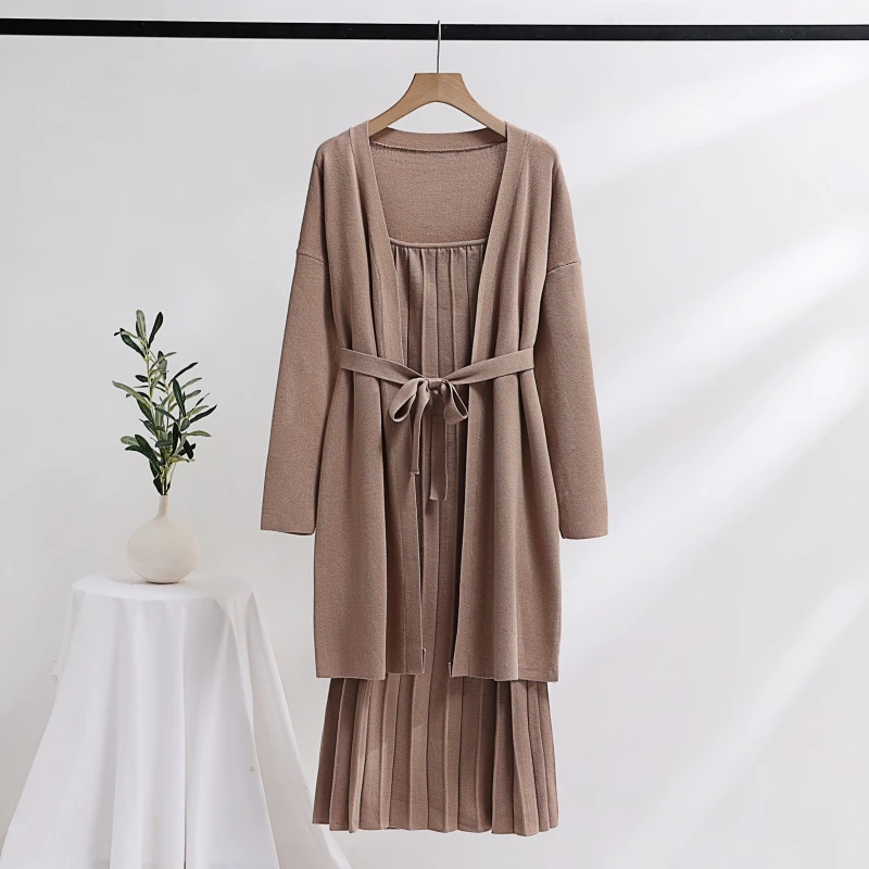 2023 Autumn Winter Fashion Elegant New Winter Autumn Knitting 2 Piece Set Women Casual Loose Cardigan+Long Sksirt Suits
2023 Autumn Winter Fashion Elegant New Winter Autumn Knitting 2 Piece Set Women Casual Loose Cardigan+Long Sksirt Suits