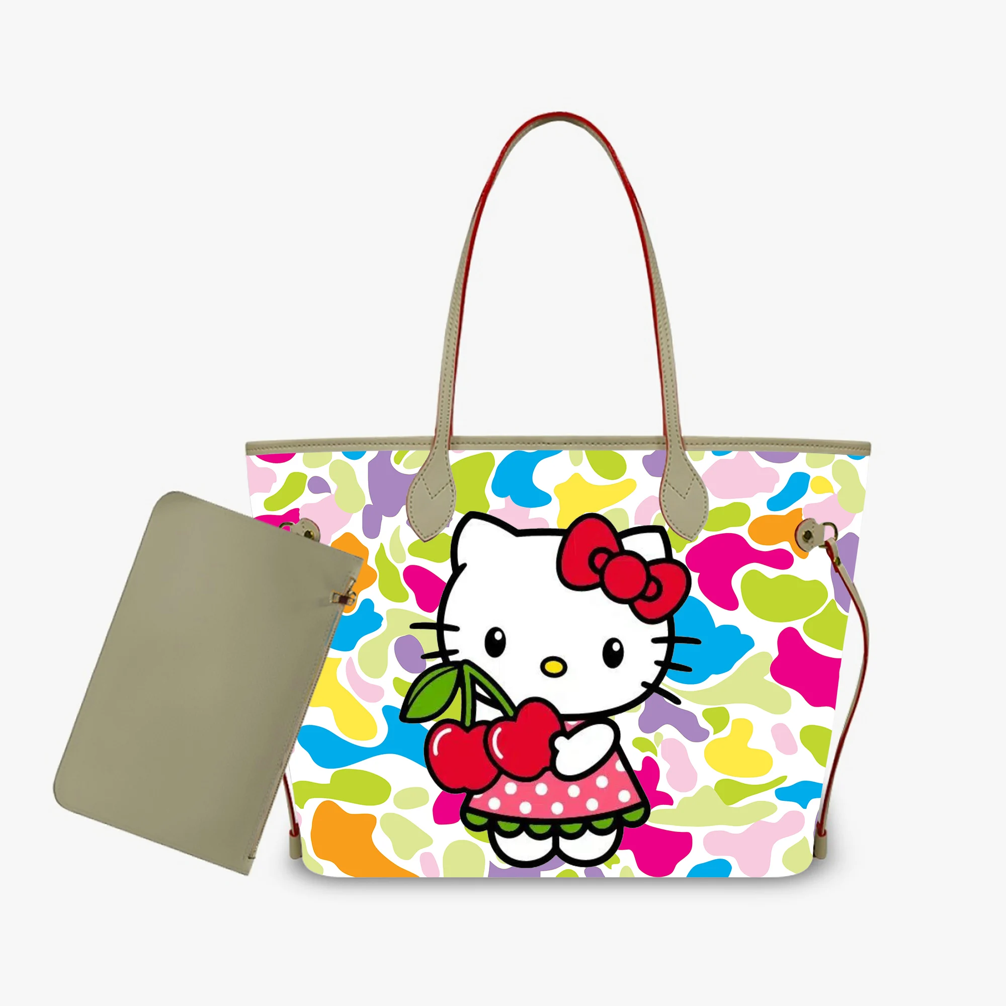 High-Definition 3d Printed Hello Kitty Pattern Fashionable Women'S Handbag Large Capacity Pu Shoulder Bag, Custom-Made
High-Definition 3d Printed Hello Kitty Pattern Fashionable Women'S Handbag Large Capacity Pu Shoulder Bag, Custom-Made
