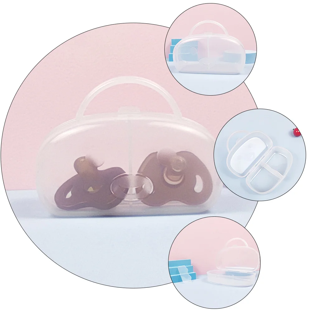 4pcs Baby Pacifier Case Transparent Container For Newborn Toddler Travel Storage Holder Compatible Most Pacifiers Clips Teether
4pcs Baby Pacifier Case Transparent Container For Newborn Toddler Travel Storage Holder Compatible Most Pacifiers Clips Teether