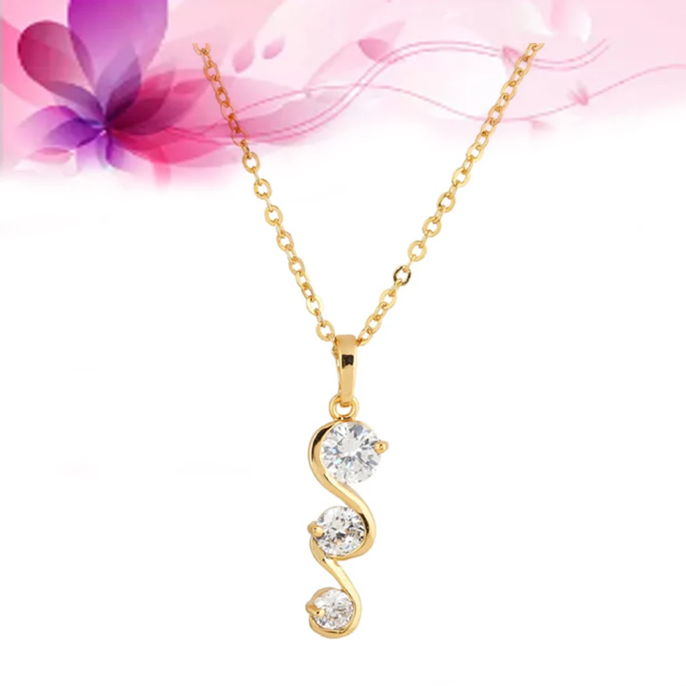 1Pc Shiny Zircon Necklace Fashion Jewelry Accessories For Women Girls Elegant Hanging Pendant Torque Style 
1Pc Shiny Zircon Necklace Fashion Jewelry Accessories For Women Girls Elegant Hanging Pendant Torque Style