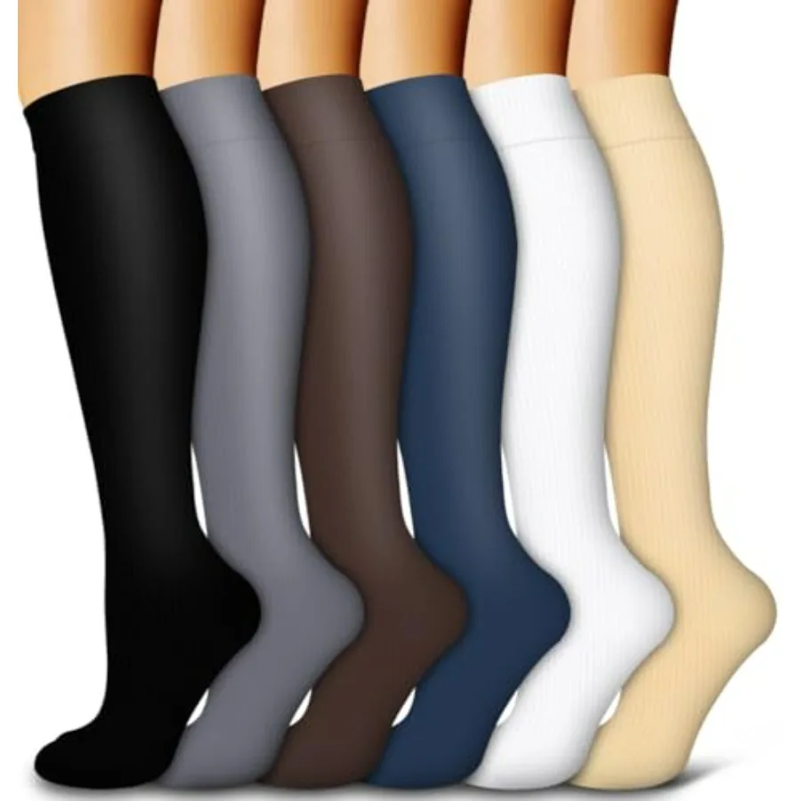 6 Pack Copper Compression Socks for Women and Men Circulation-Best Support for Medical, Running, Nursing, Athletic
6 Pack Copper Compression Socks for Women and Men Circulation-Best Support for Medical, Running, Nursing, Athletic