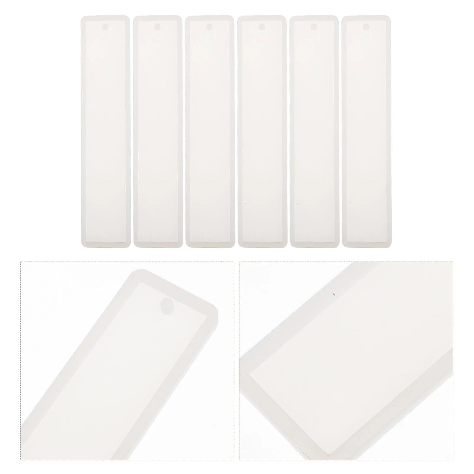 6 pcs Bookmark Mold Silicone Crafts Resin Jewelry Accessories Parts Reusable Flexible Transparent Bookmarks Small Mould DIY
6 pcs Bookmark Mold Silicone Crafts Resin Jewelry Accessories Parts Reusable Flexible Transparent Bookmarks Small Mould DIY