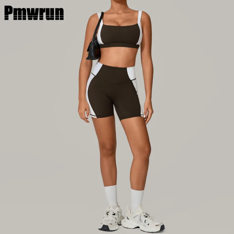 PMWRUN 2 шт. женский спортивный комплект с эффектом пуш-ап, тренировочная одежда, комплект для йоги, спортивная одежда, леггинсы для спортзала, фитнес-бюстгальтер, укороченный топ, шорты, спортивные костюмы
PMWRUN 2 шт. женский спортивный комплект с эффектом пуш-ап, тренировочная одежда, комплект для йоги, спортивная одежда, леггинсы для спортзала, фитнес-бюстгальтер, укороченный топ, шорты, спортивные костюмы