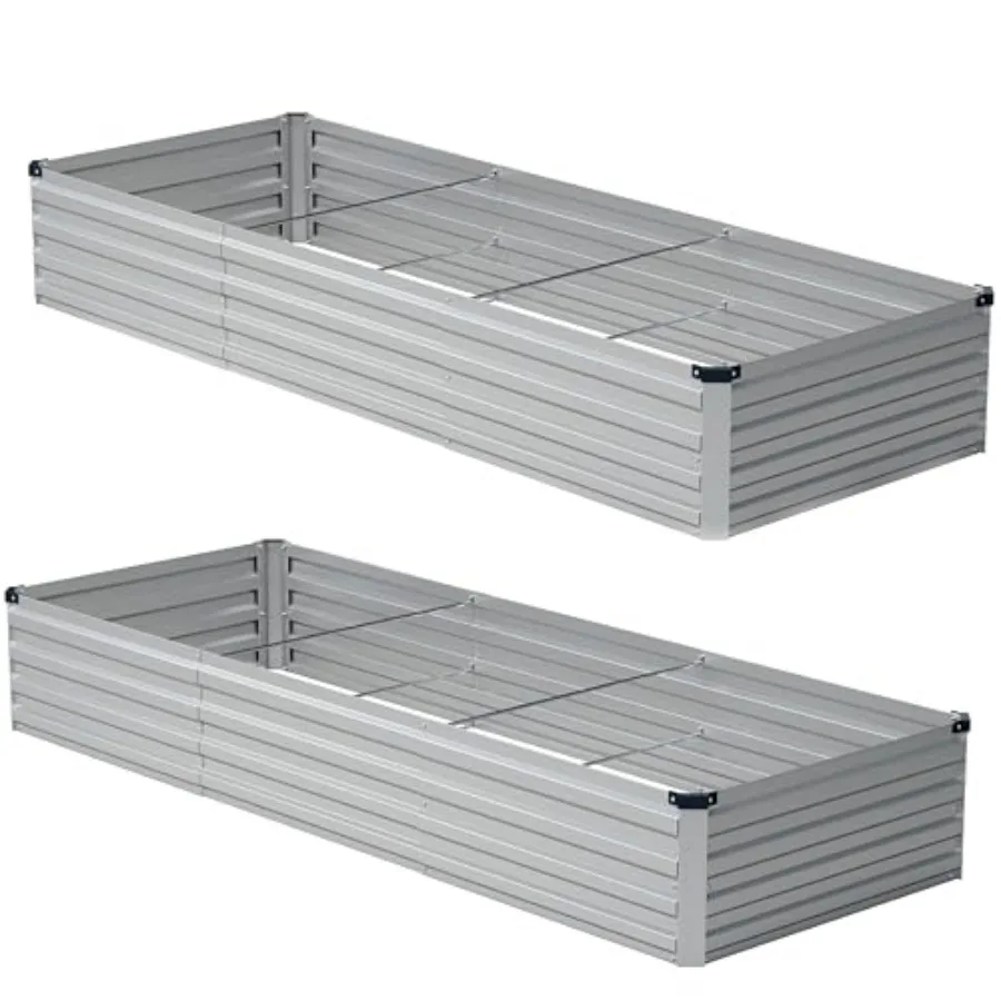 Galvanized Raised Garden BedOutdoor Planter Boxes Metal Patio Kit Planting Bed for Vegetables Flowers
Galvanized Raised Garden BedOutdoor Planter Boxes Metal Patio Kit Planting Bed for Vegetables Flowers