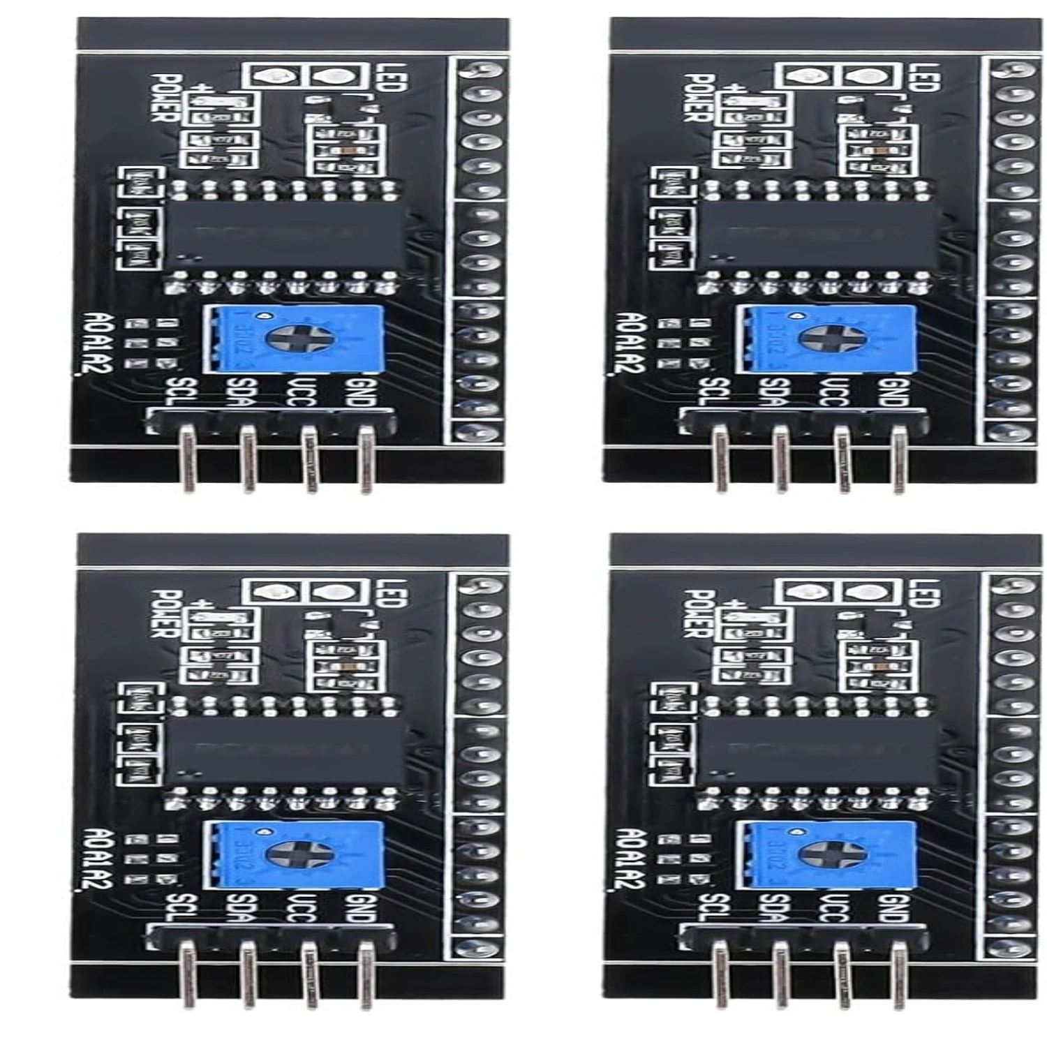 Black 4Pcs PCF8574T I2C IIC Expansion Board Converter Module, Integrated Circuits, Support 1602LCD 2004LCD Display Adapter
Black 4Pcs PCF8574T I2C IIC Expansion Board Converter Module, Integrated Circuits, Support 1602LCD 2004LCD Display Adapter