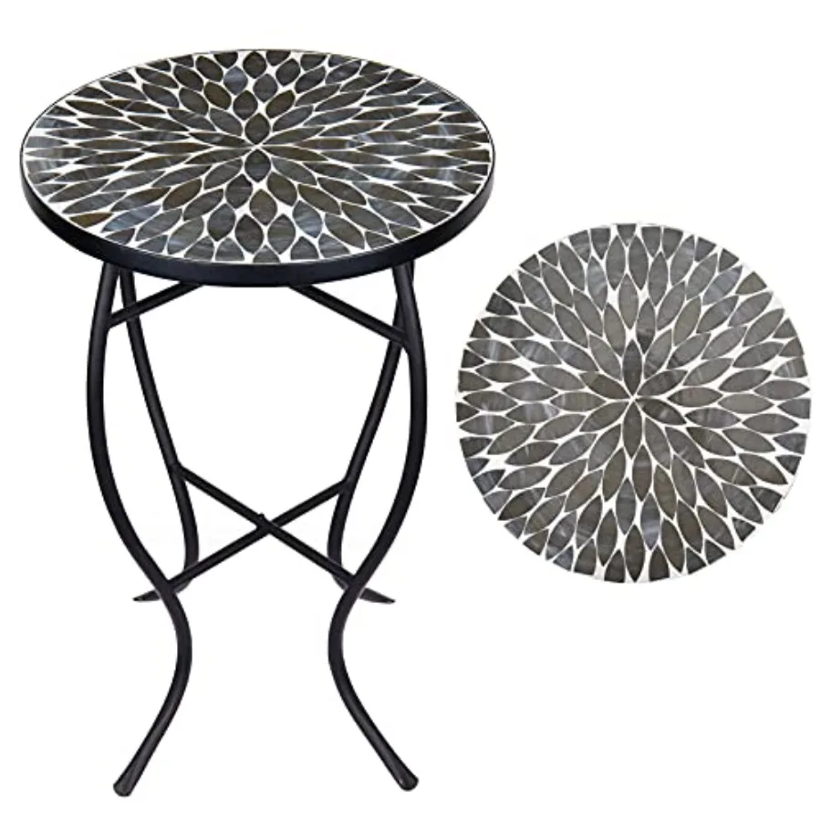 Outdoor Side Table Mosaic Accent Table End Table Plant Stand for Patio Garden Backyard Balcony Porch14'' Round Mosaic Table Top
Outdoor Side Table Mosaic Accent Table End Table Plant Stand for Patio Garden Backyard Balcony Porch14'' Round Mosaic Table Top