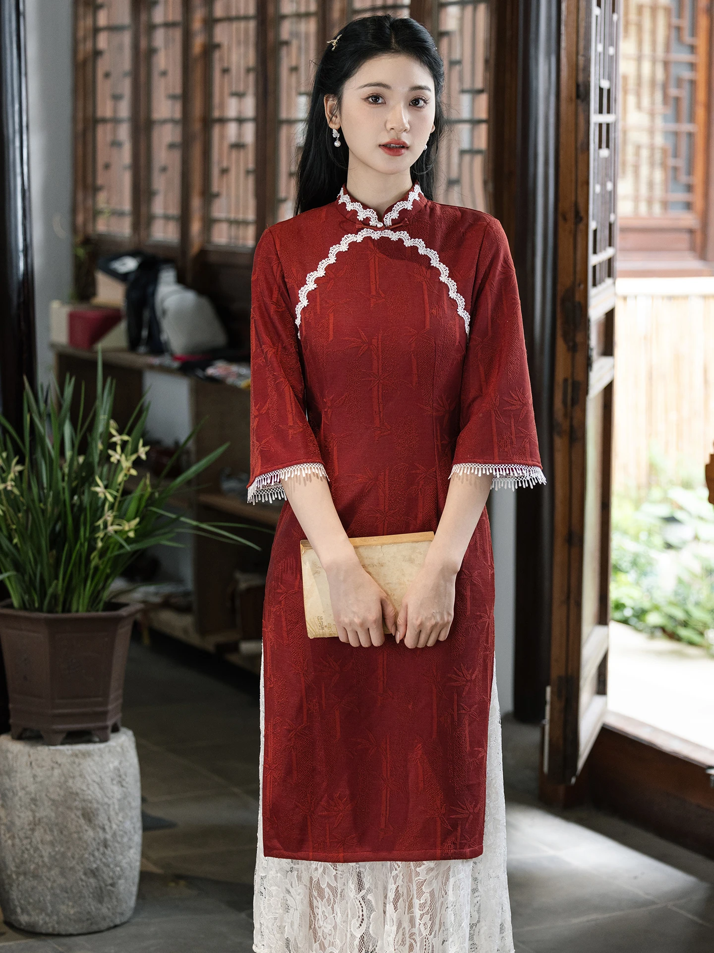 Young Style Long Sleeve New Chinese Retro National Trend High End Daily Wear Red House Brand Polyester Blend Long Q...
Young Style Long Sleeve New Chinese Retro National Trend High End Daily Wear Red House Brand Polyester Blend Long Q...