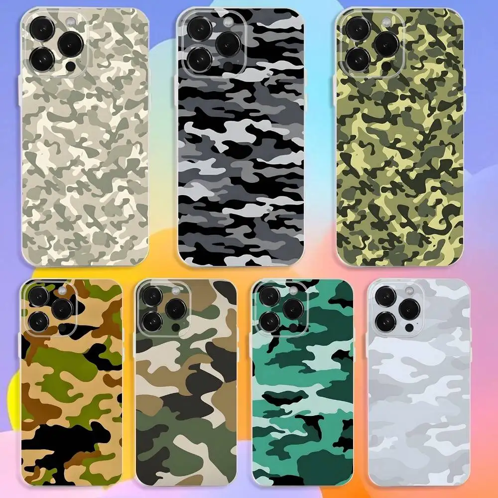 Fashion Camouflage Phone Case For iPhone 16,15,14,13,12,11 Pro,Max,Plus,X,XS,XR,SE,Mini Transparent Silicone Soft
Fashion Camouflage Phone Case For iPhone 16,15,14,13,12,11 Pro,Max,Plus,X,XS,XR,SE,Mini Transparent Silicone Soft