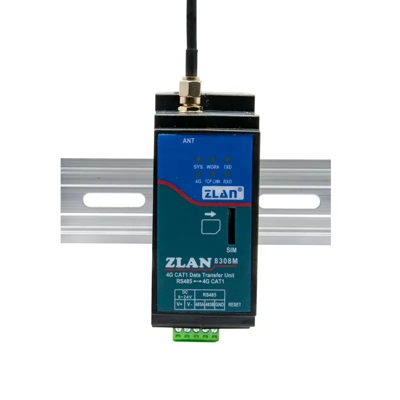 ZLAN8308M Промышленный шлюз IoT с подключением 4G Последовательный порт RS485 Последовательный сервер — прямой от производителя
ZLAN8308M Промышленный шлюз IoT с подключением 4G Последовательный порт RS485 Последовательный сервер — прямой от производителя