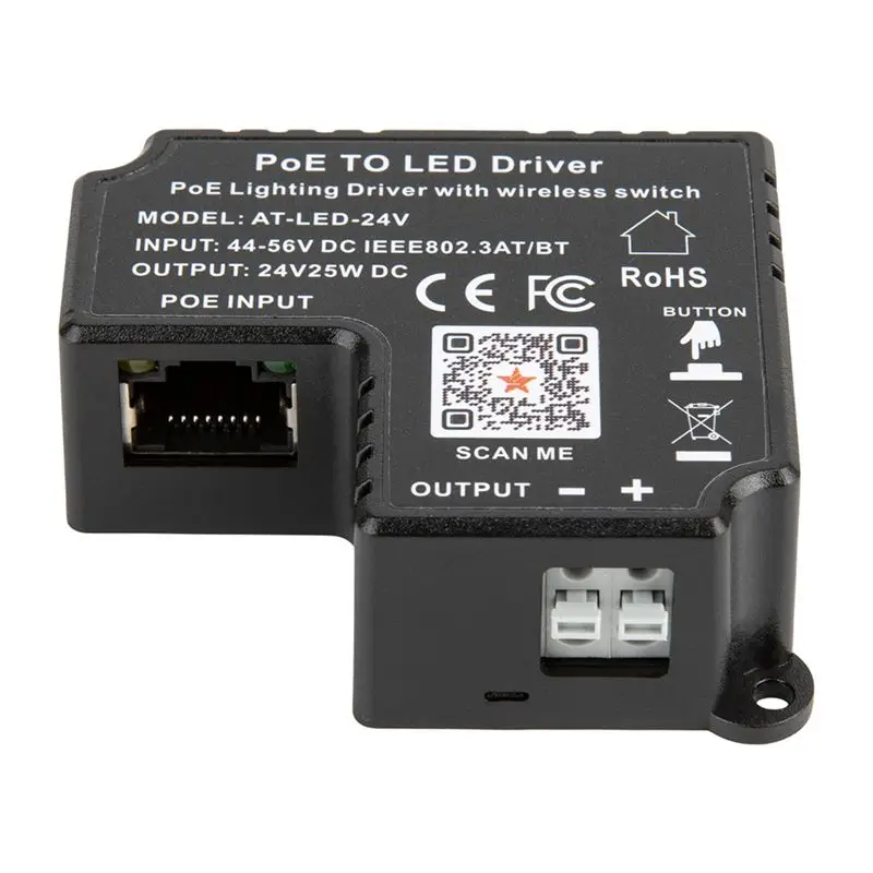 SCLS POE To Led Driver 802.3At Compliant Deliver For 24V LED Fixtures Wireless Switch Control
SCLS POE To Led Driver 802.3At Compliant Deliver For 24V LED Fixtures Wireless Switch Control