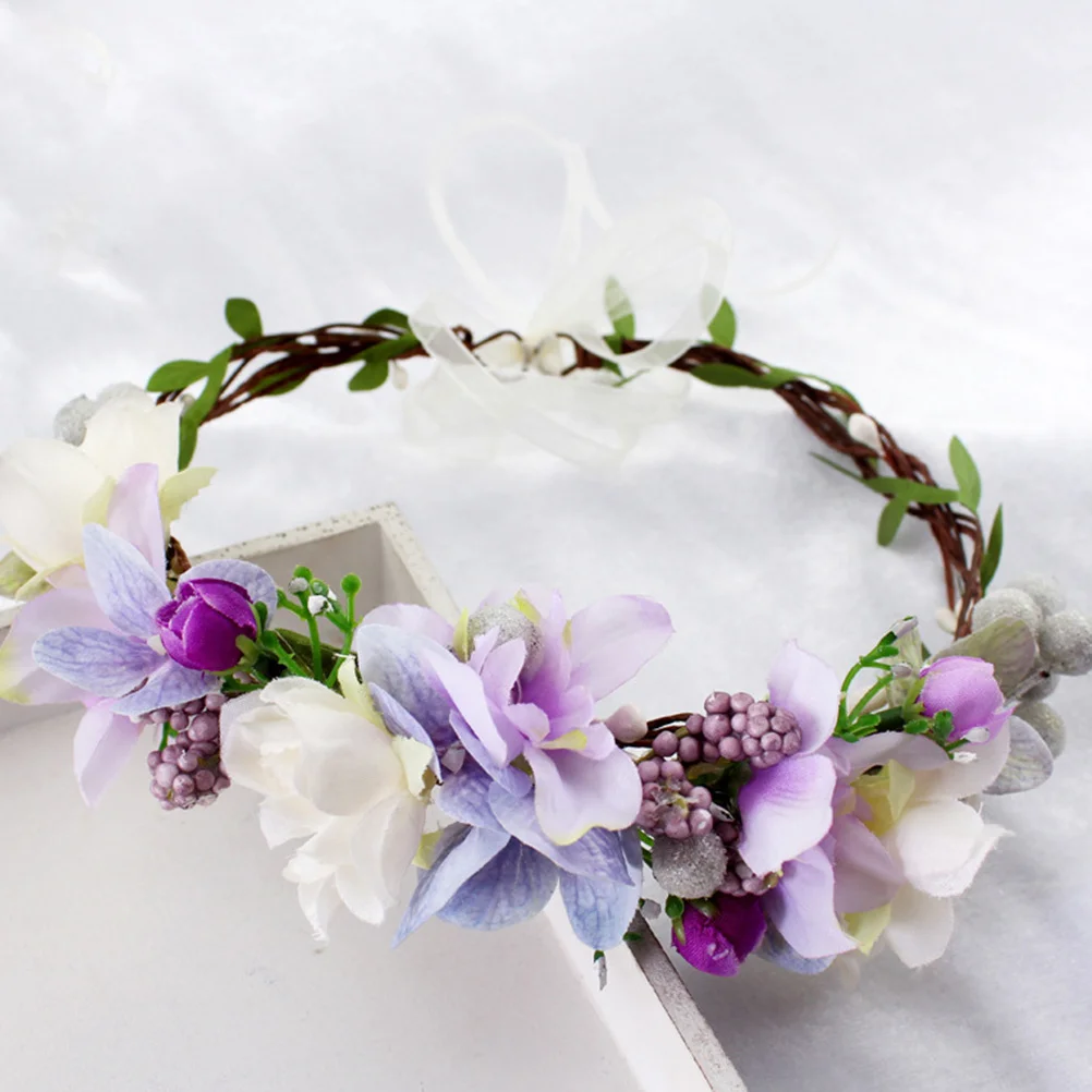 Simulated Wreath Hairband Bohemia Garland Headwear For Beach Holiday Wedding Photography Lifelike Floral Headdress Fake Wreath
Simulated Wreath Hairband Bohemia Garland Headwear For Beach Holiday Wedding Photography Lifelike Floral Headdress Fake Wreath