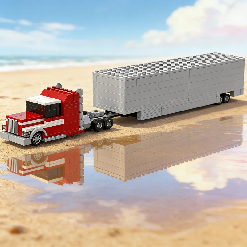 218pcs MOC Big Rig With A Trailer City Champions Model Building Blocks Creative Gift DIY Display Decor Adult Premium Kids Desk
218pcs MOC Big Rig With A Trailer City Champions Model Building Blocks Creative Gift DIY Display Decor Adult Premium Kids Desk