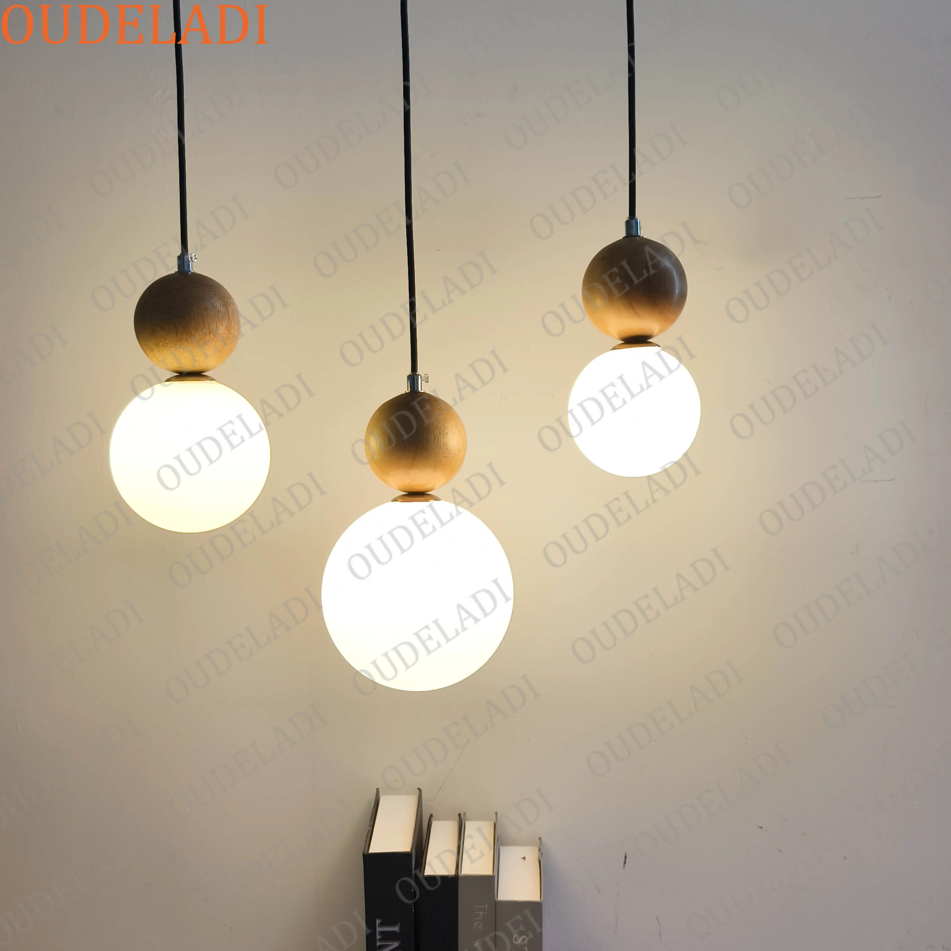 Nordic Wood Glass Pendant Lamp Home Dining table Kitchen Hanging Light Bedroom Indoor Decor Luminaires
Nordic Wood Glass Pendant Lamp Home Dining table Kitchen Hanging Light Bedroom Indoor Decor Luminaires